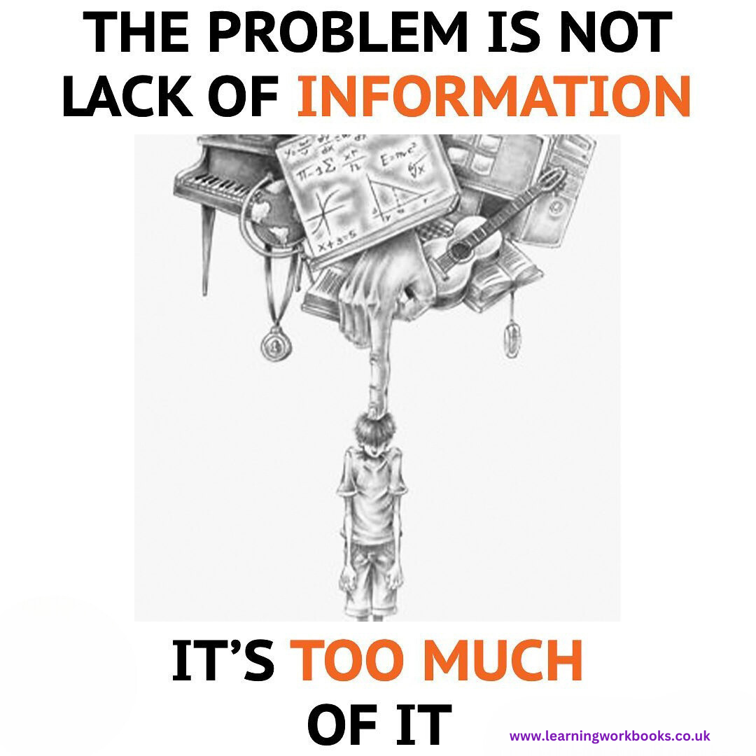 The problem is not lack of information. It's too much of it.
