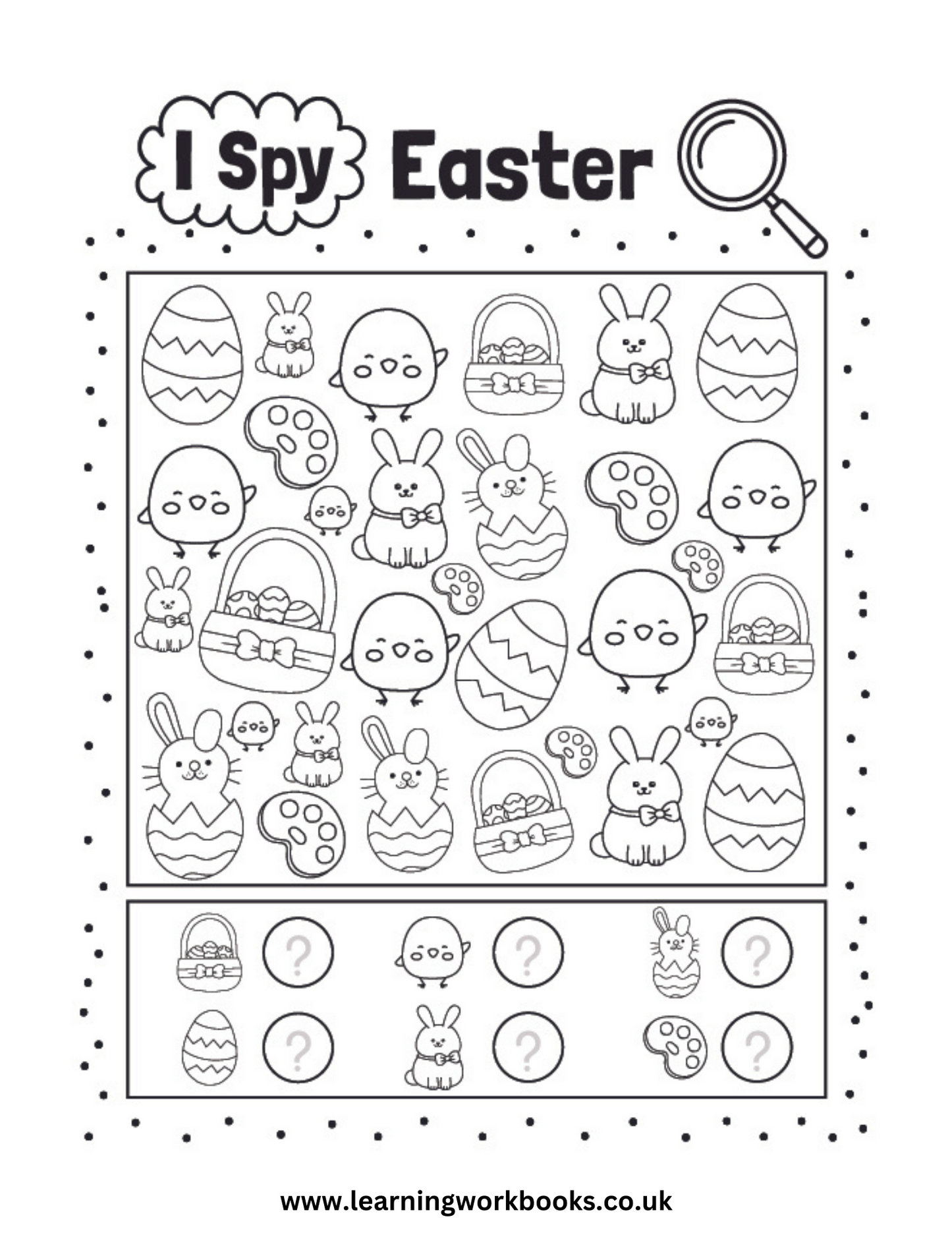Easter I Spy Puzzle Book 2 (downloadable digital product)