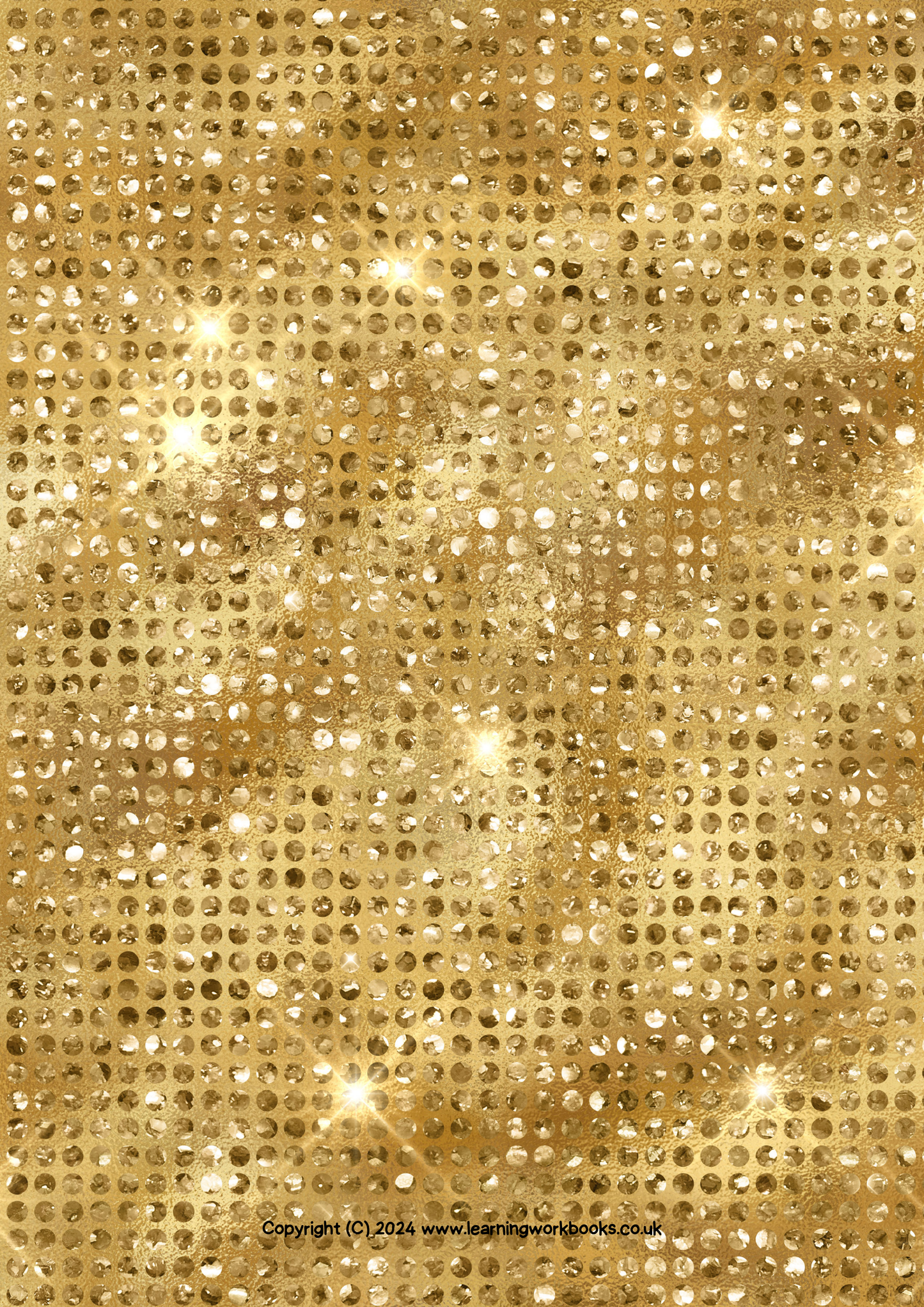 Gold Diamond Stud Gratitude Journal (downloadable digital product)