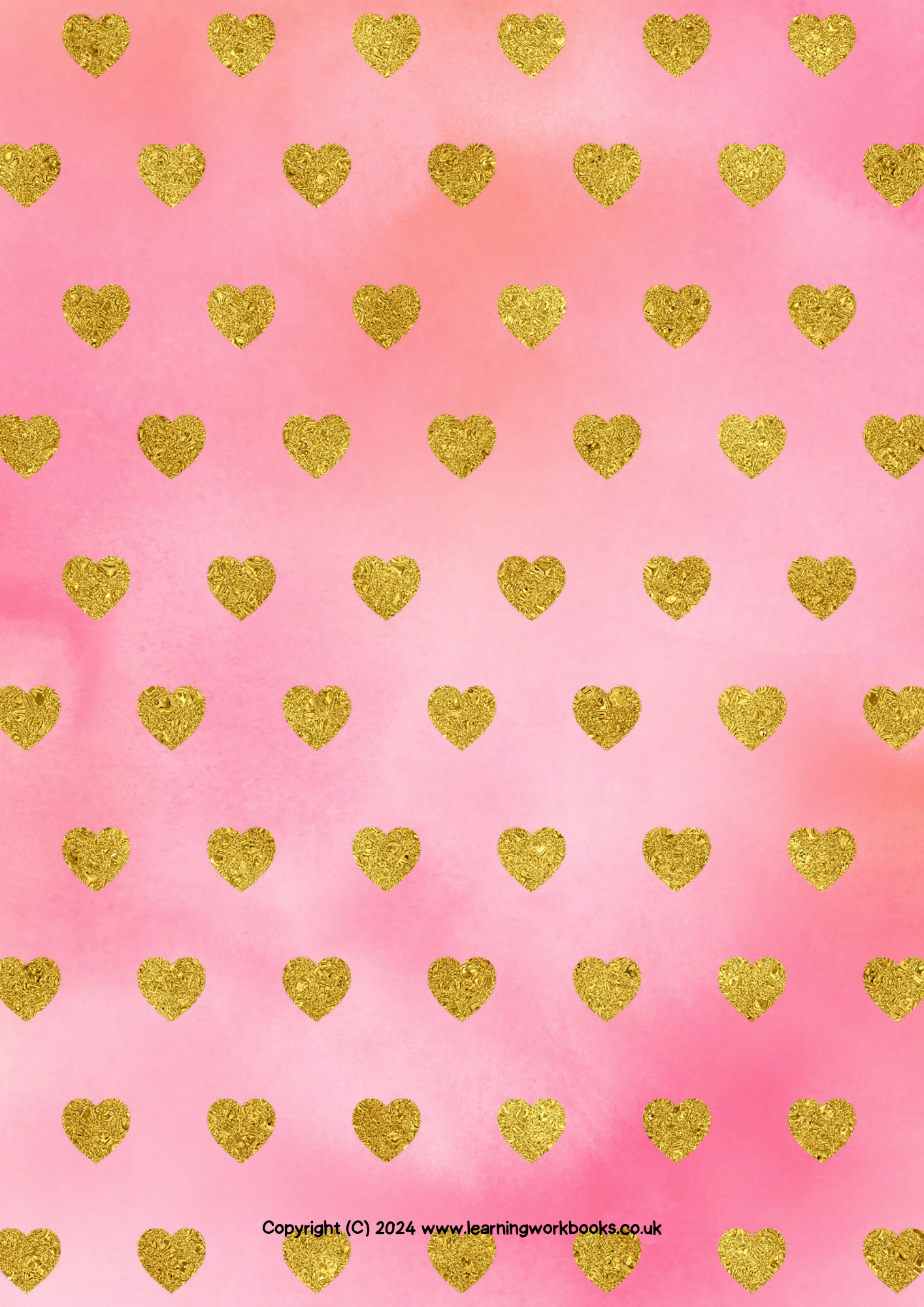 Gold Heart Gratitude Journal 3 (downloadable digital product)