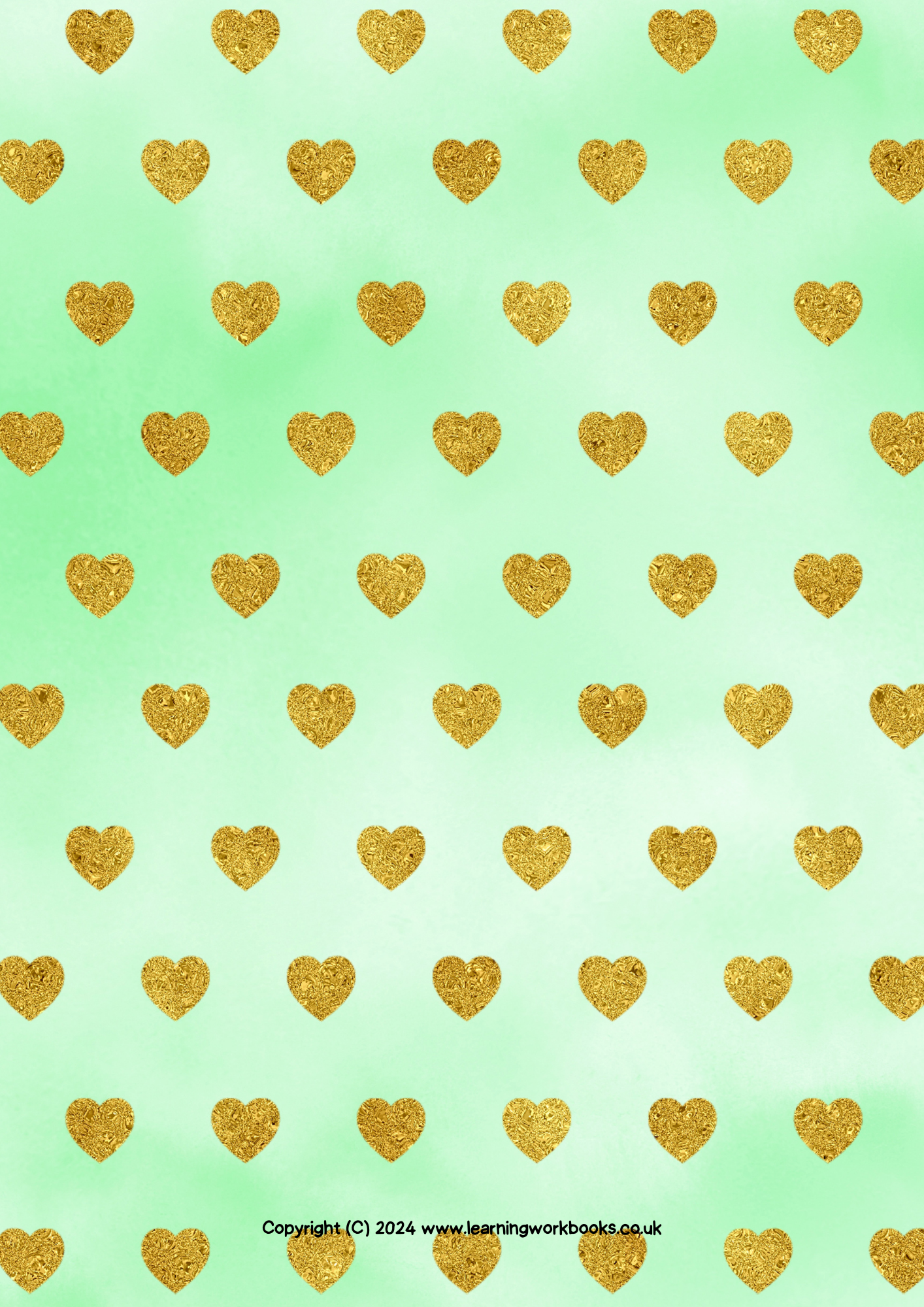 Gold Heart Gratitude Journal 4 (downloadable digital product)