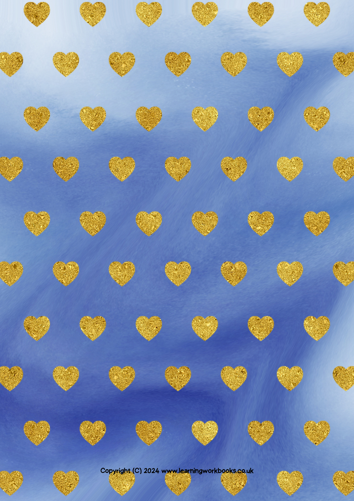 Gold Heart Gratitude Journal 2 (downloadable digital product)