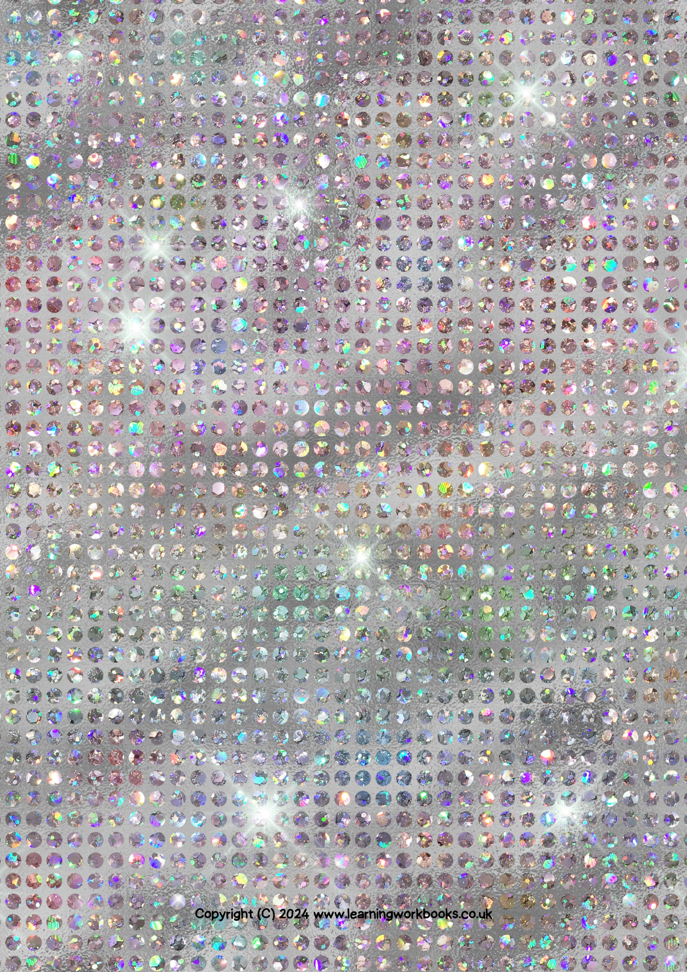 Silver Diamond Stud Gratitude Journal (downloadable digital product)