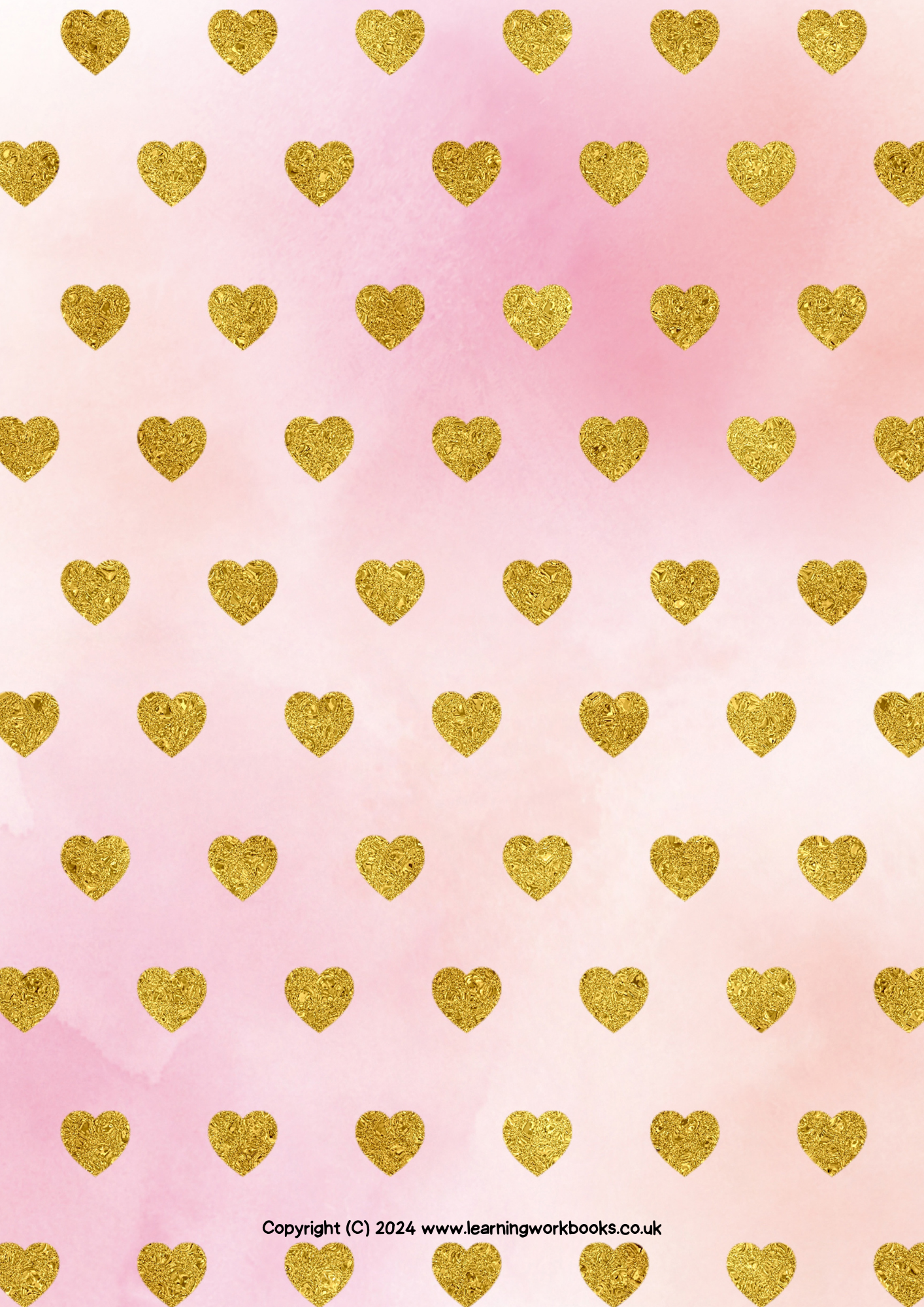 Gold Heart Gratitude Journal 1 (downloadable digital product)