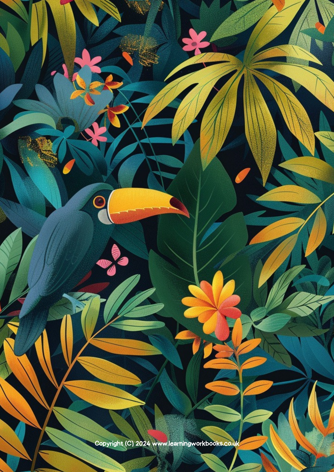 Jungle Patterns Gratitude Journal 6 (downloadable digital product)