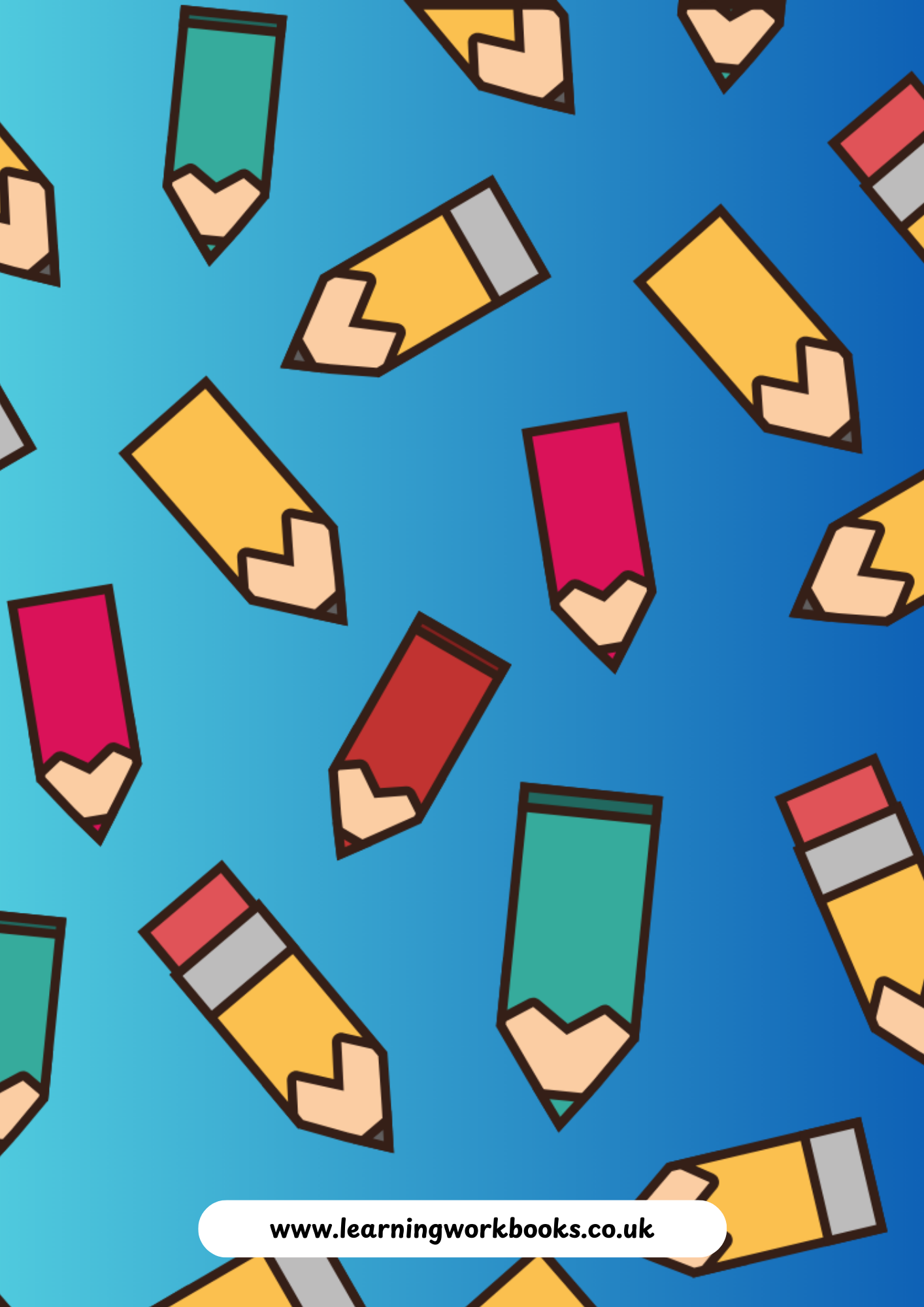 School Pattern 7mm Squared Notebook 12 (downloadable digital product)