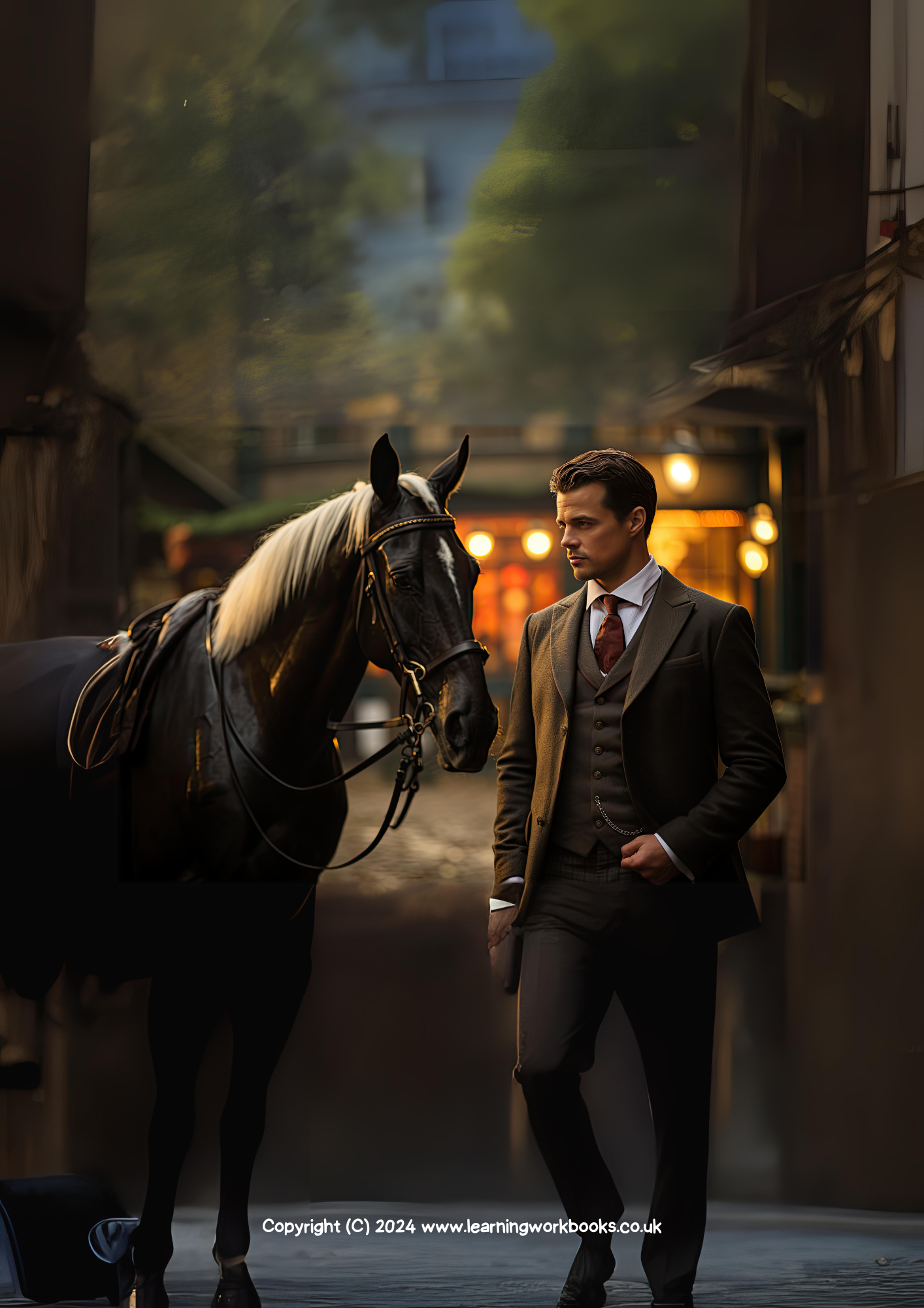 Horse A4 Lined Notebook 14 (downloadable digital product)