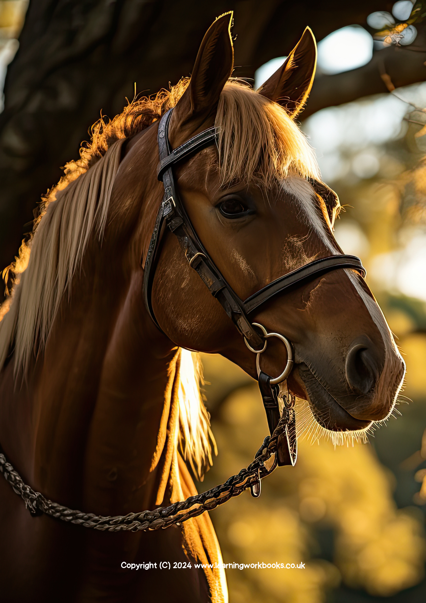 Horse A4 Lined Notebook 10 (downloadable digital product)