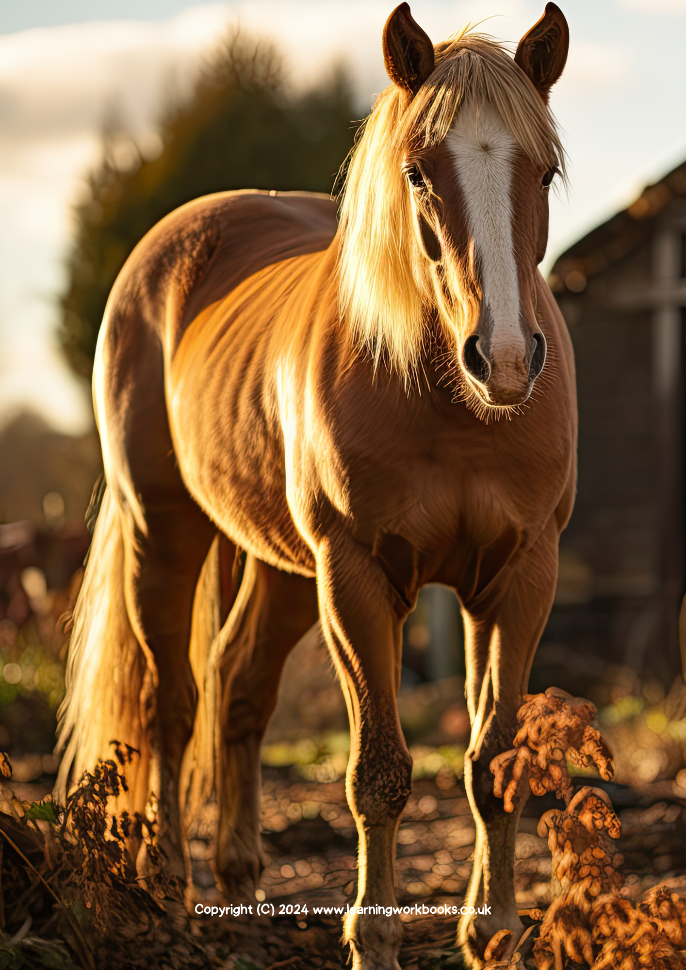 Horse A4 Lined Notebook 1 (downloadable digital product)