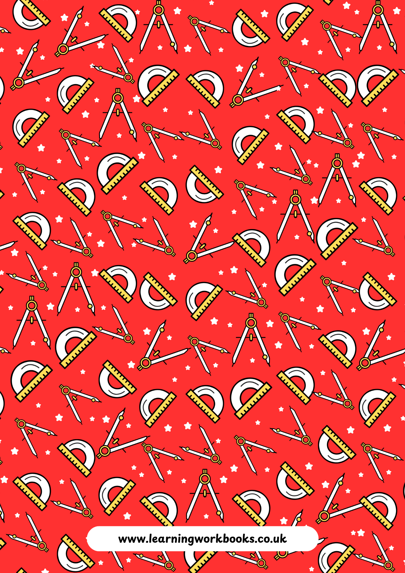School Pattern 7mm Squared Notebook 7 (downloadable digital product)