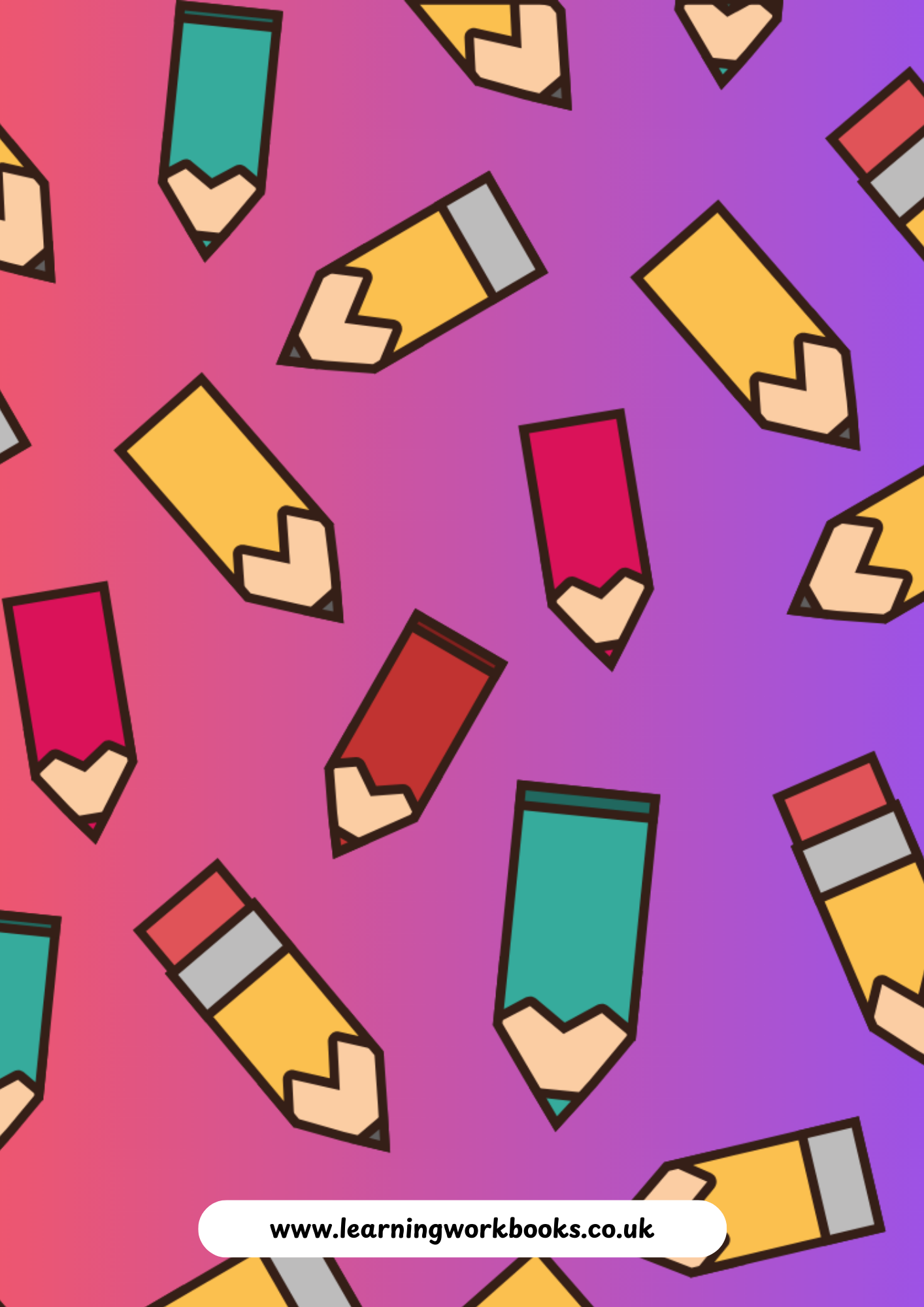 School Pattern 7mm Squared Notebook 11 (downloadable digital product)