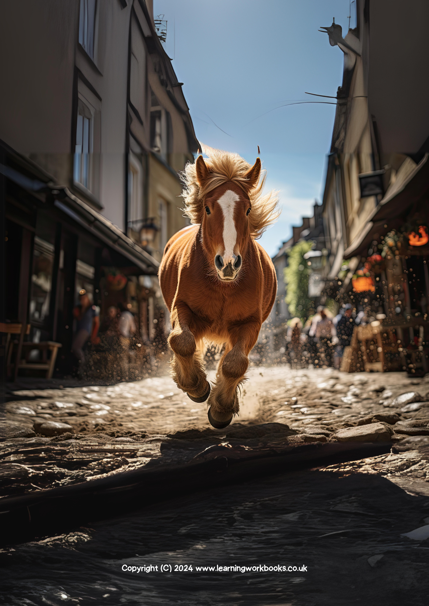 Horse A4 Lined Notebook 16 (downloadable digital product)