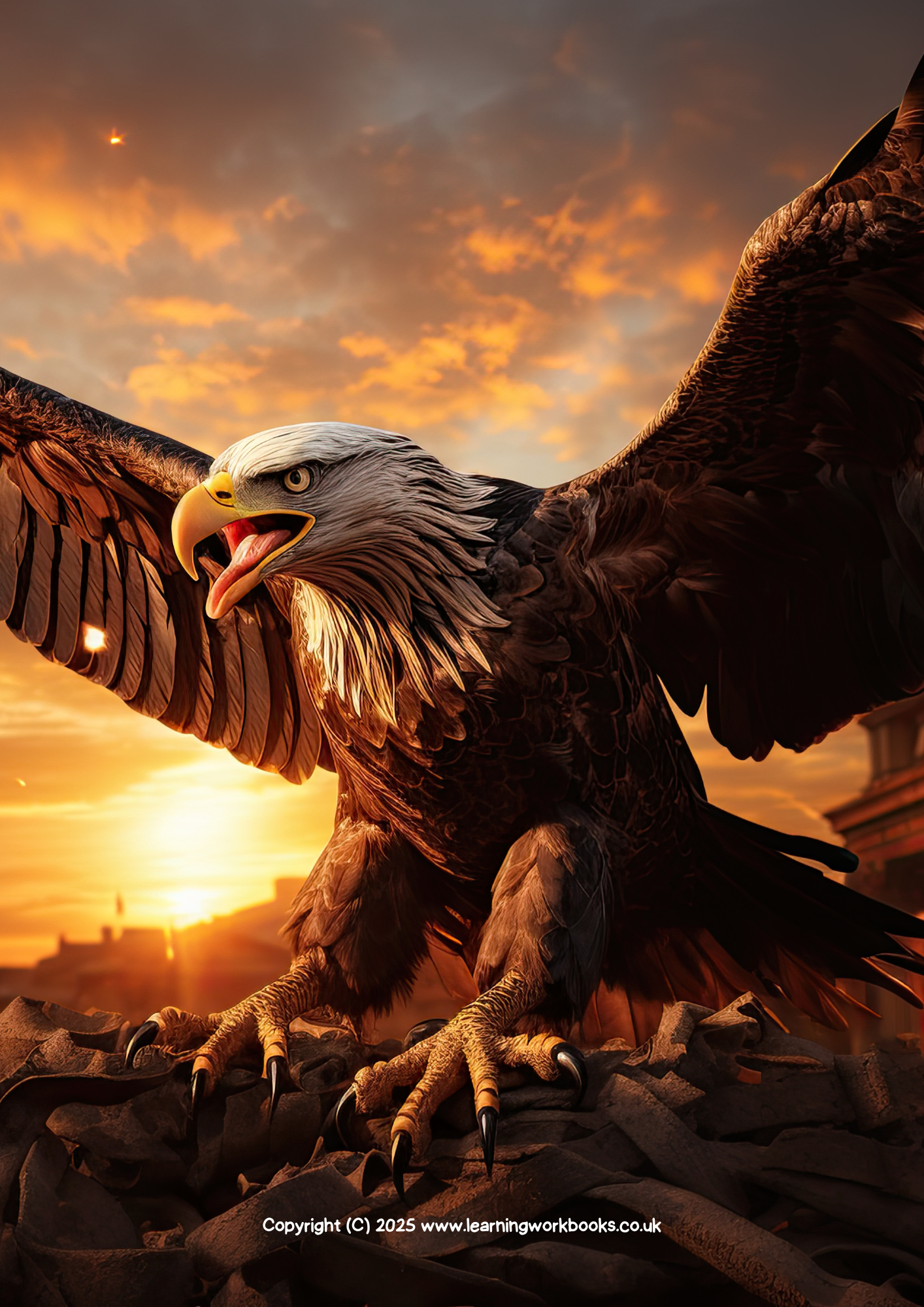 Eagle A4 Lined Notebook 7 (downloadable digital product)