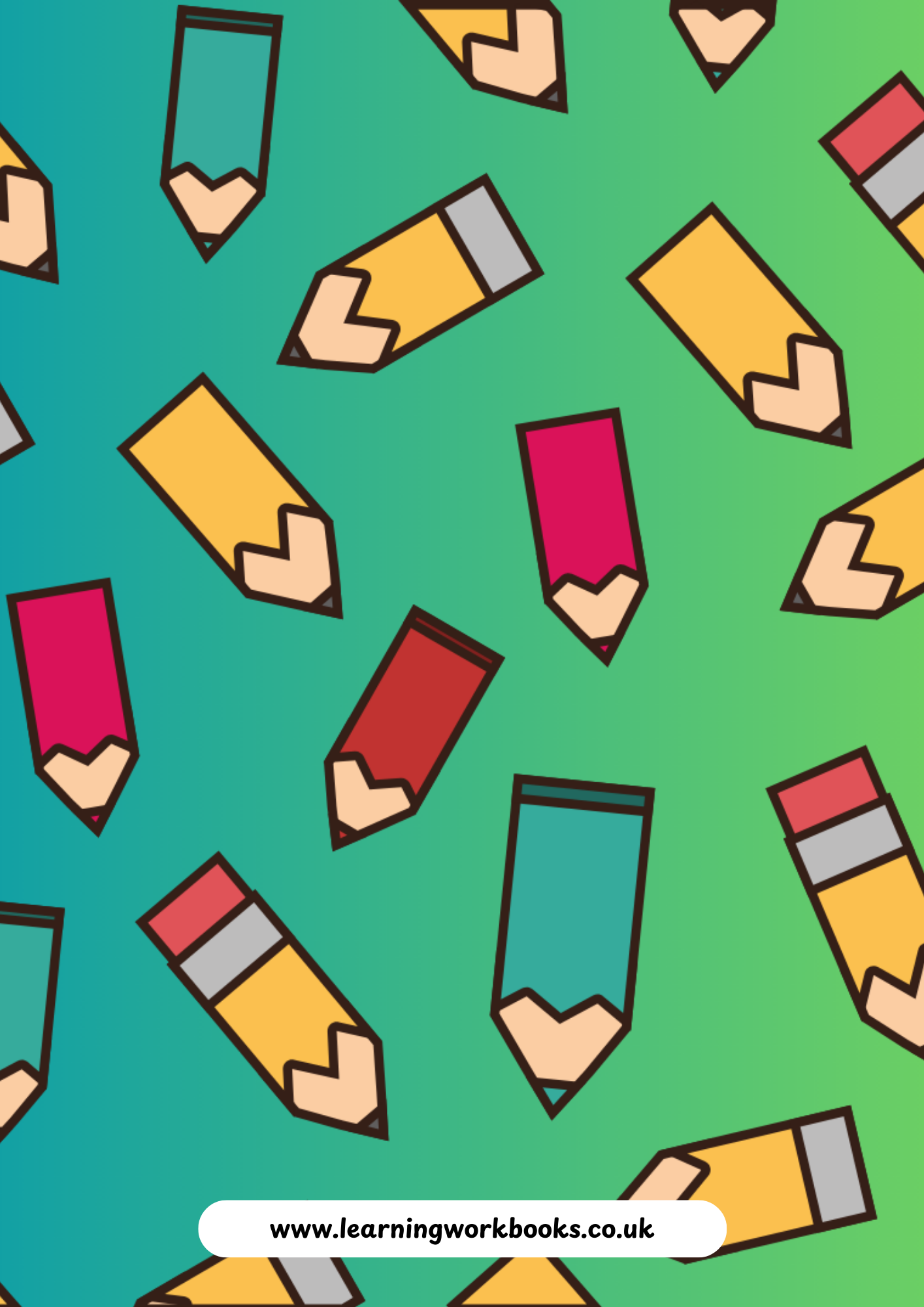 School Pattern 7mm Squared Notebook 13 (downloadable digital product)
