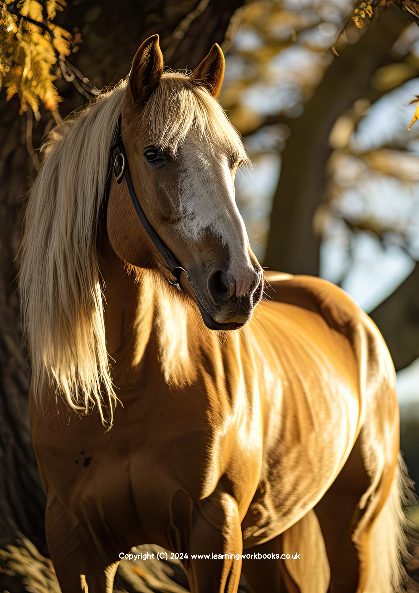 Horse A4 Lined Notebook 9 (downloadable digital product)