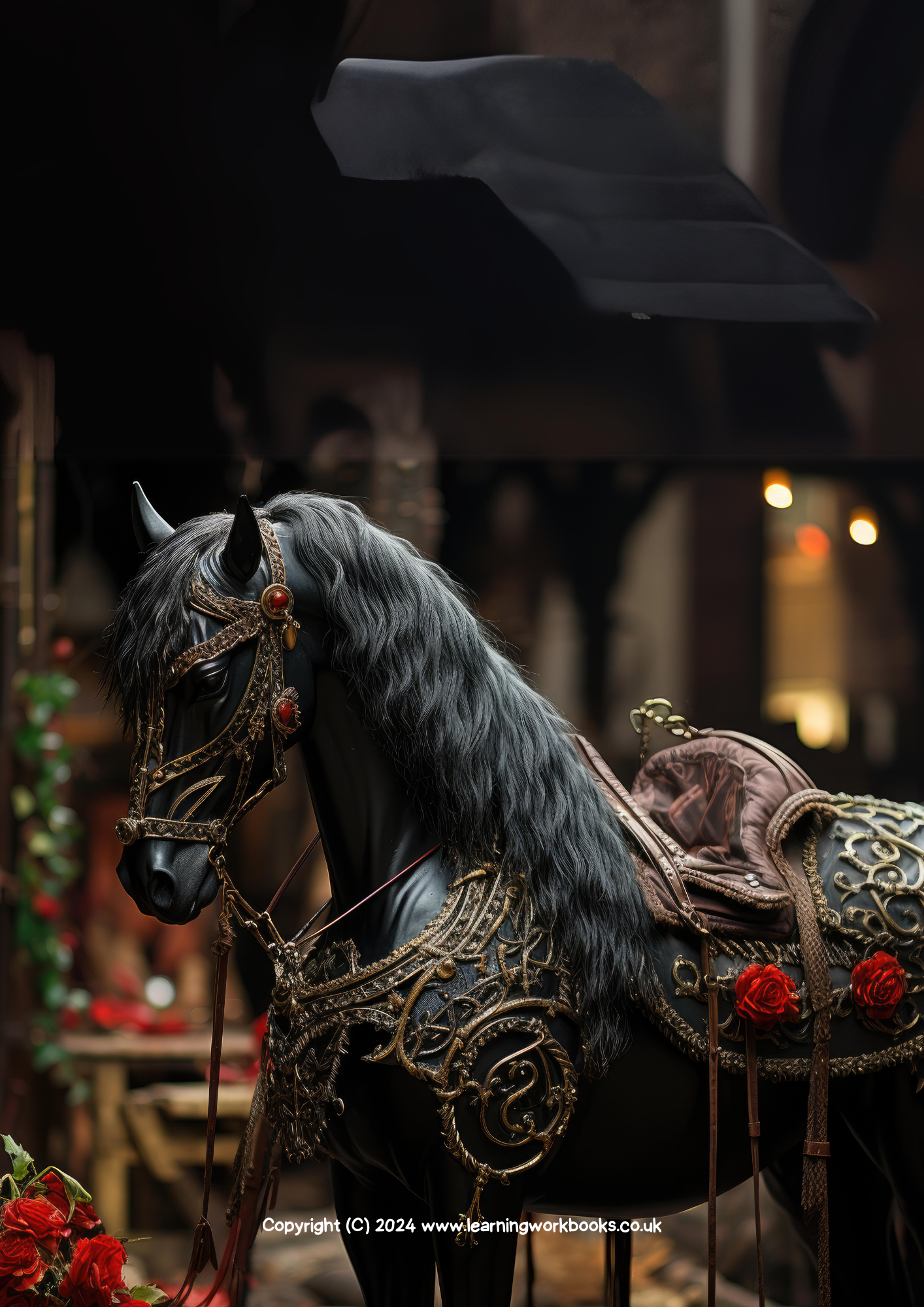 Horse A4 Lined Notebook 4 (downloadable digital product)
