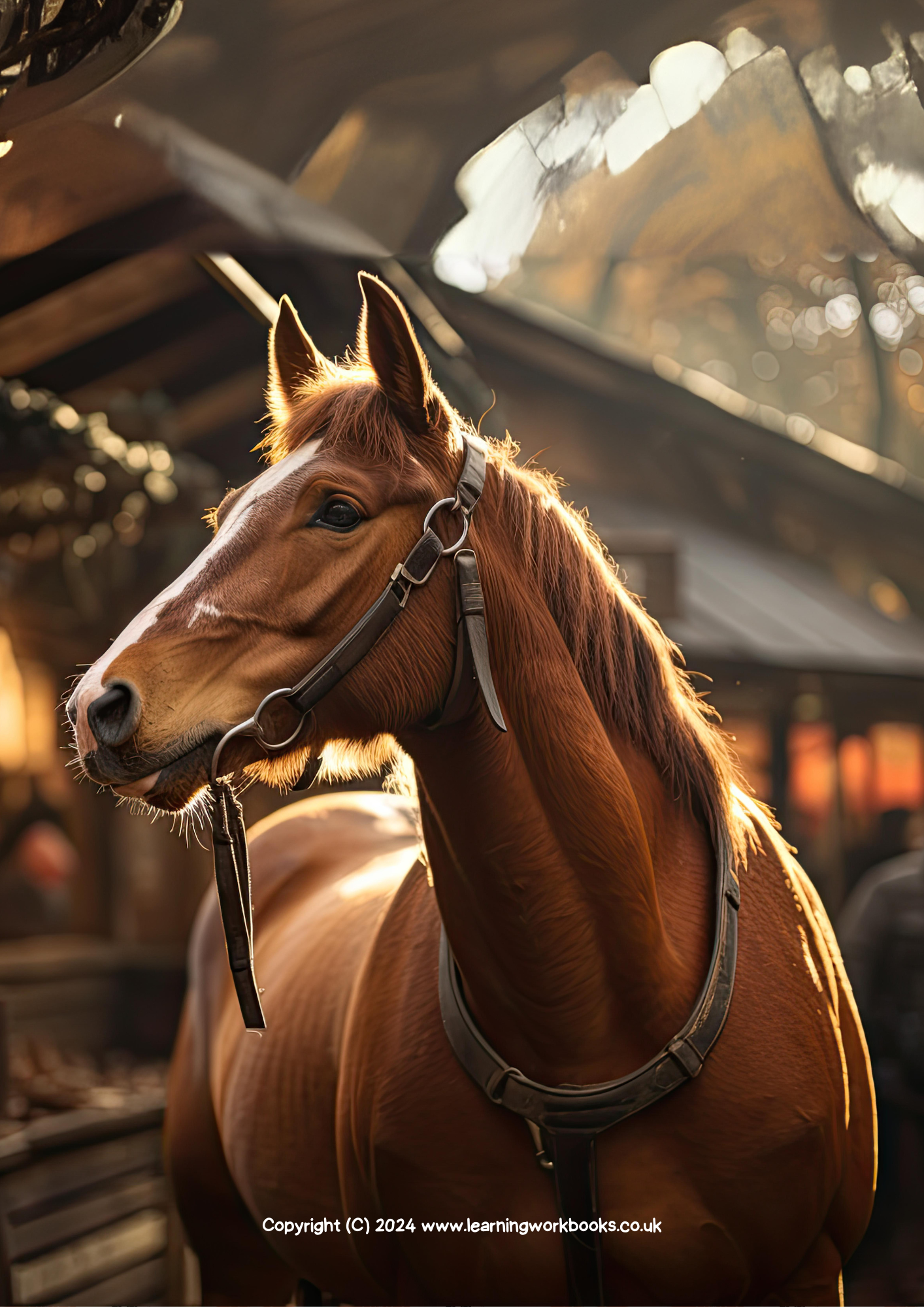 Horse A4 Lined Notebook 2 (downloadable digital product)