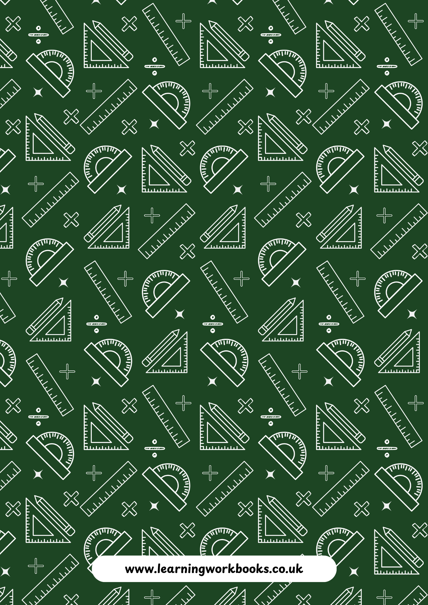 School Pattern 7mm Squared Notebook 4 (downloadable digital product)