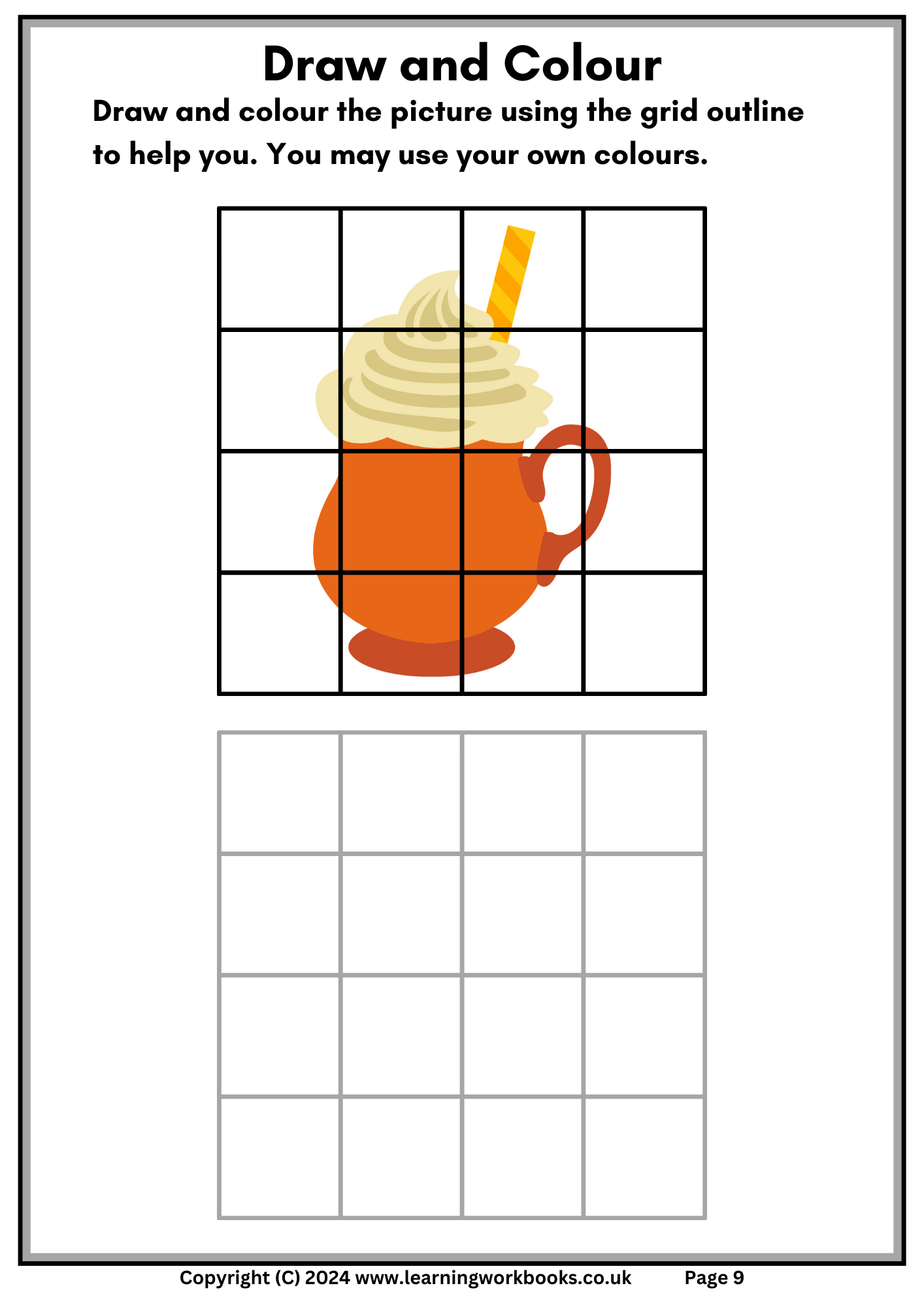 Draw and Colour Halloween Pictures Book 2 (downloadable digital product)