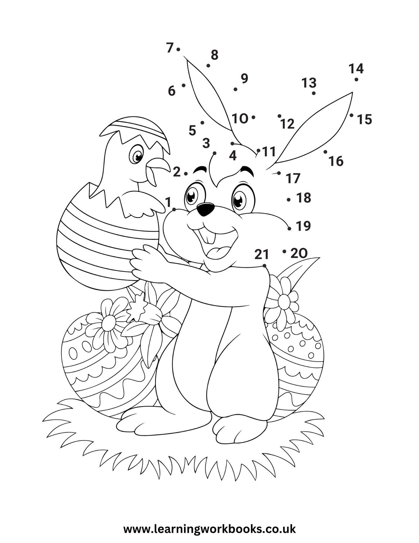 Easter Dot to Dot Book 4 (downloadable digital product)