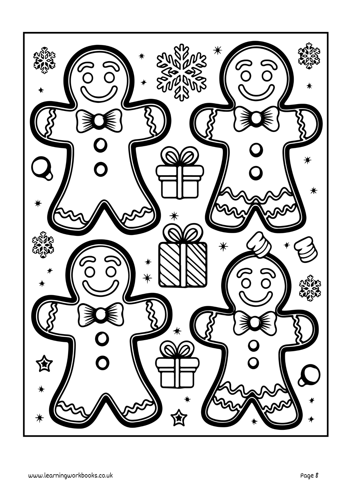 Christmas Colouring Book 1 (downloadable digital product)