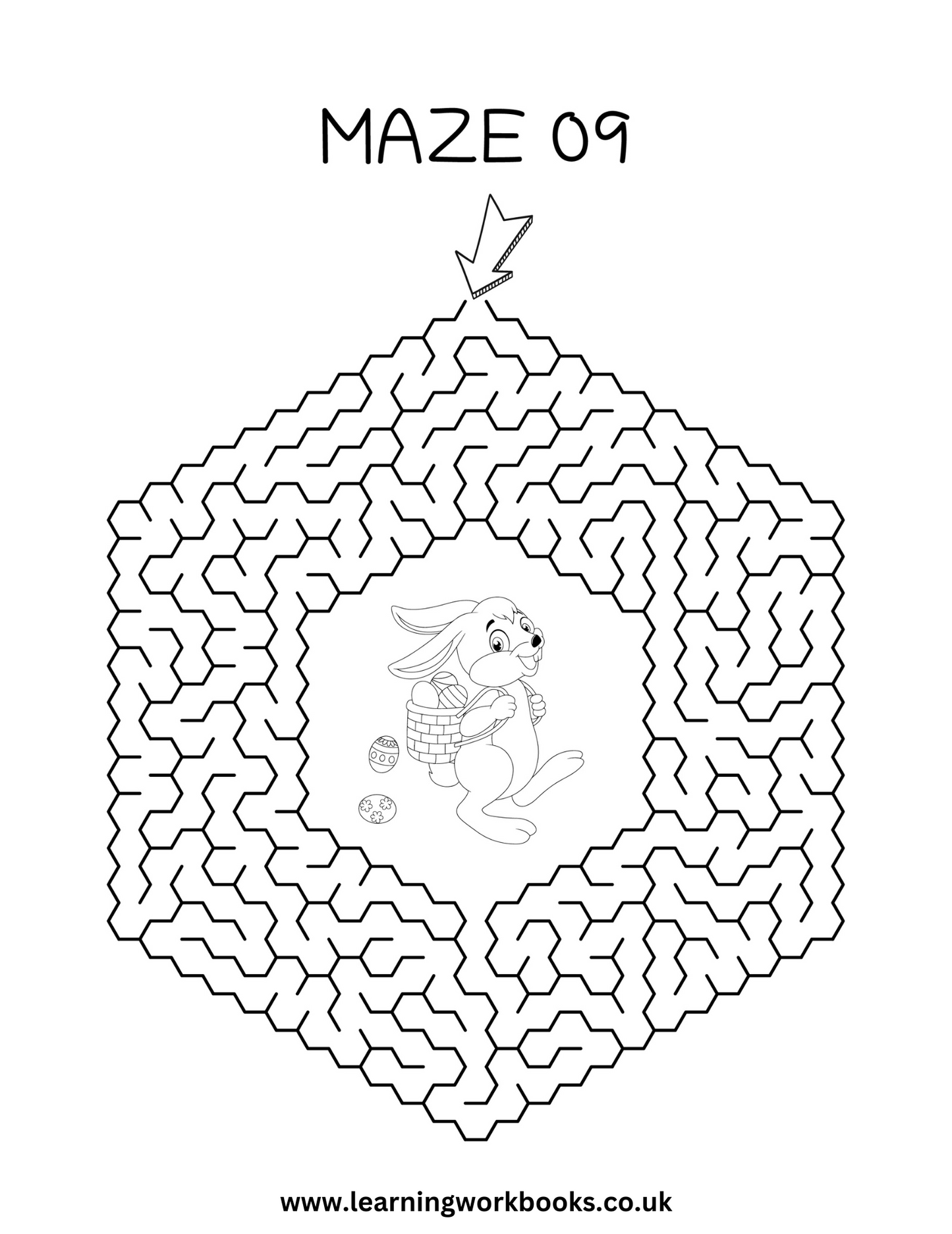 Easter Maze Puzzle Book 1 (downloadable digital product)