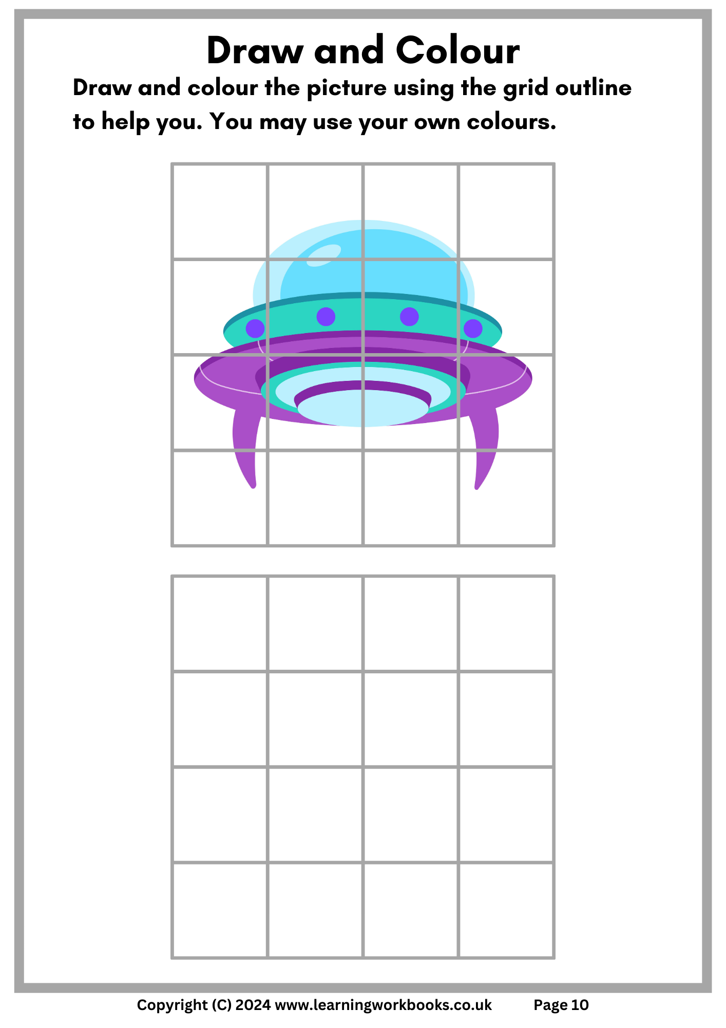 Draw and Colour Book 1 (downloadable digital product)