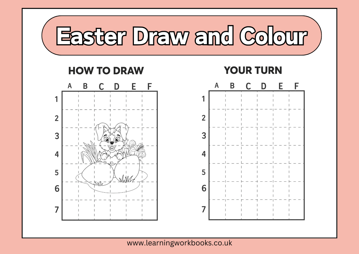 Easter Draw and Colour Book 1 (downloadable digital product)