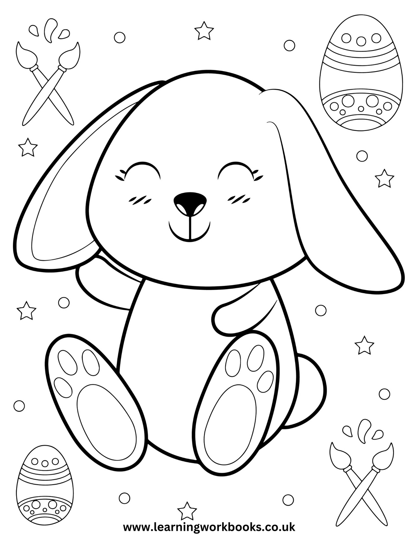 Happy Easter Colouring Book (downloadable digital product)