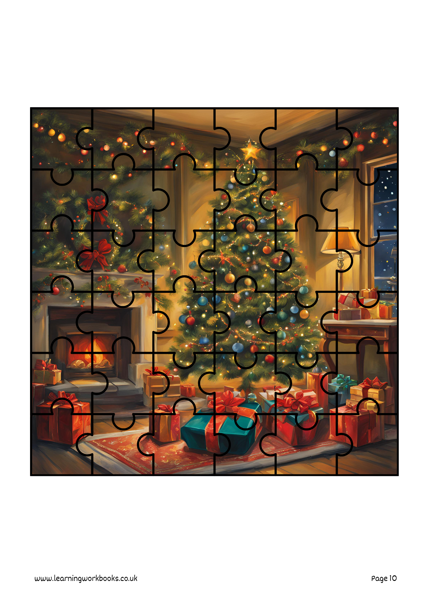 Christmas Jigsaw Book 1 (downloadable digital product)