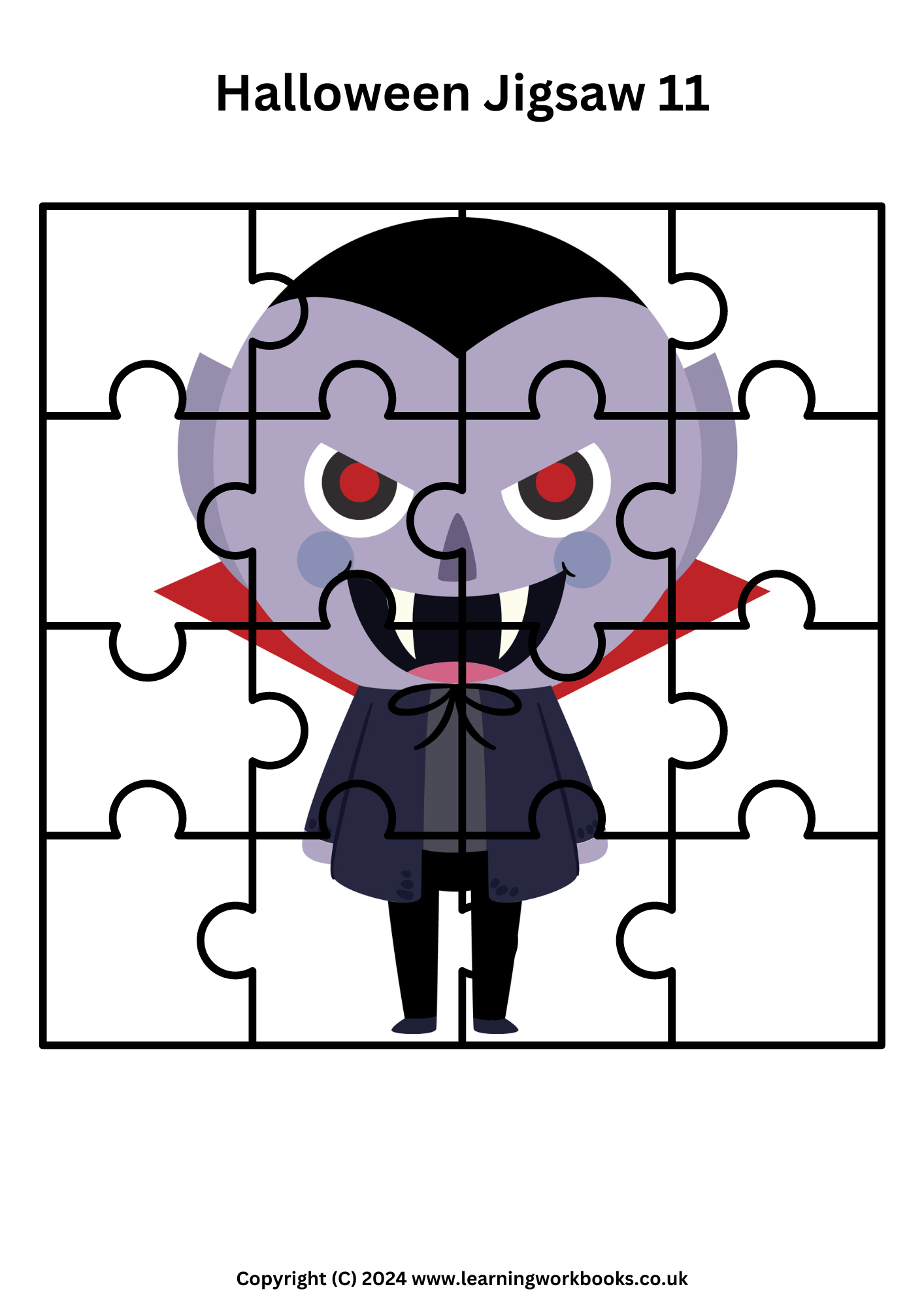 Halloween Jigsaw Book 1 (downloadable digital product)