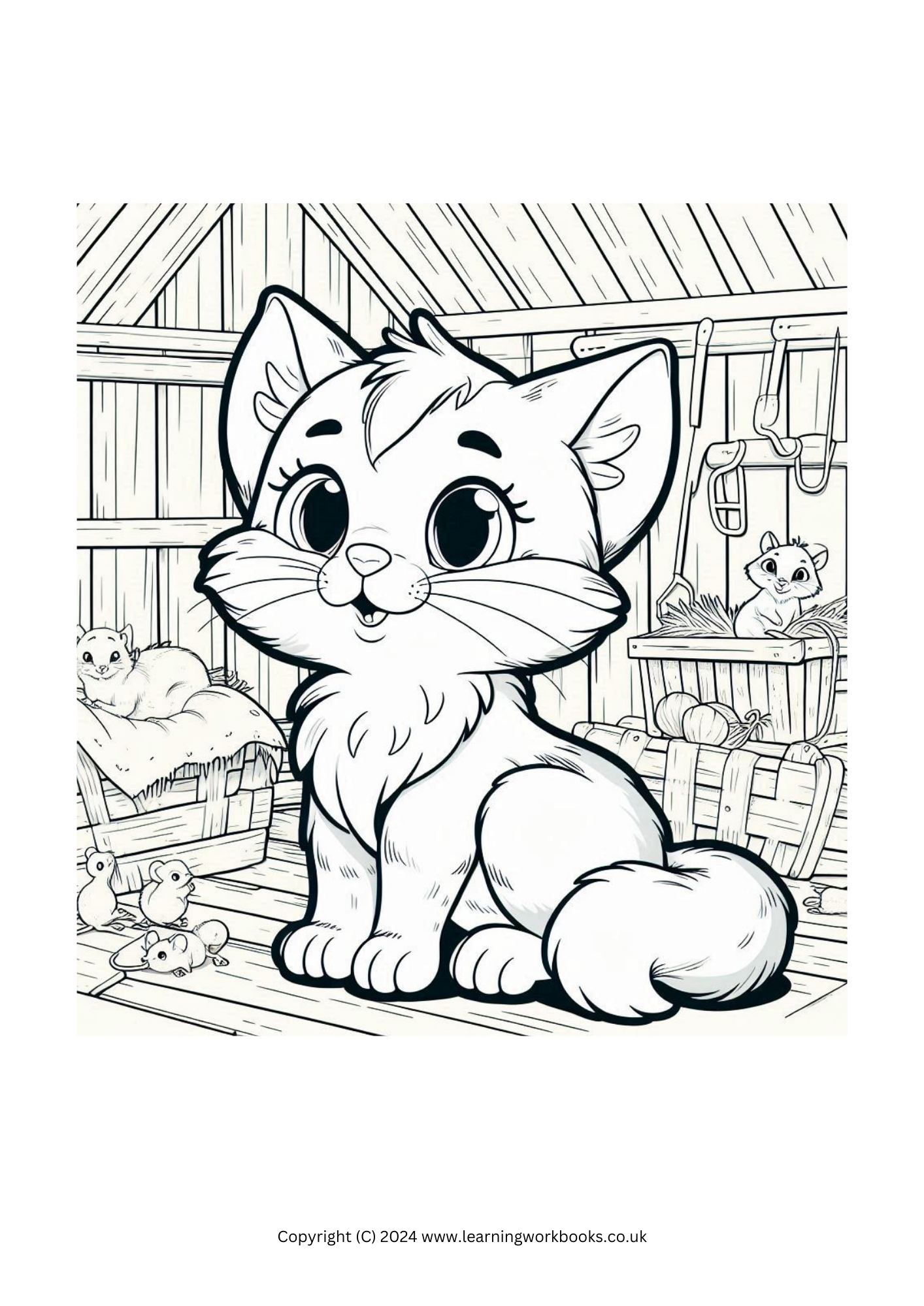 Fun Farm Colouring Book 1 (downloadable digital product)