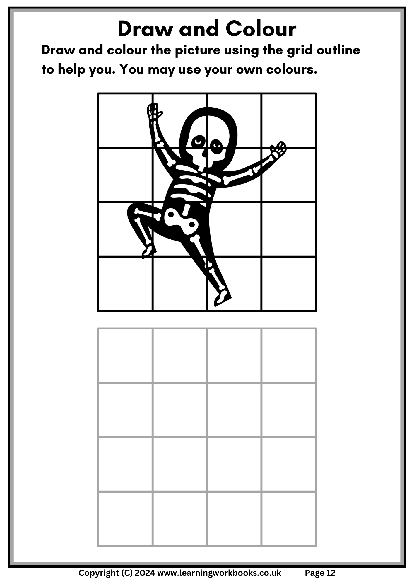 Draw and Colour Halloween Pictures Book 2 (downloadable digital product)