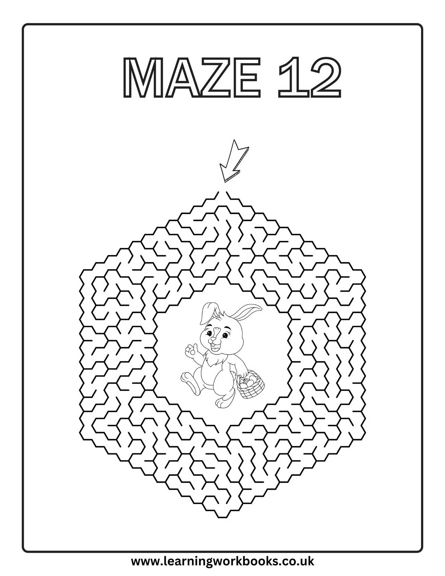 Easter Maze Puzzle Book 2 (downloadable digital product)