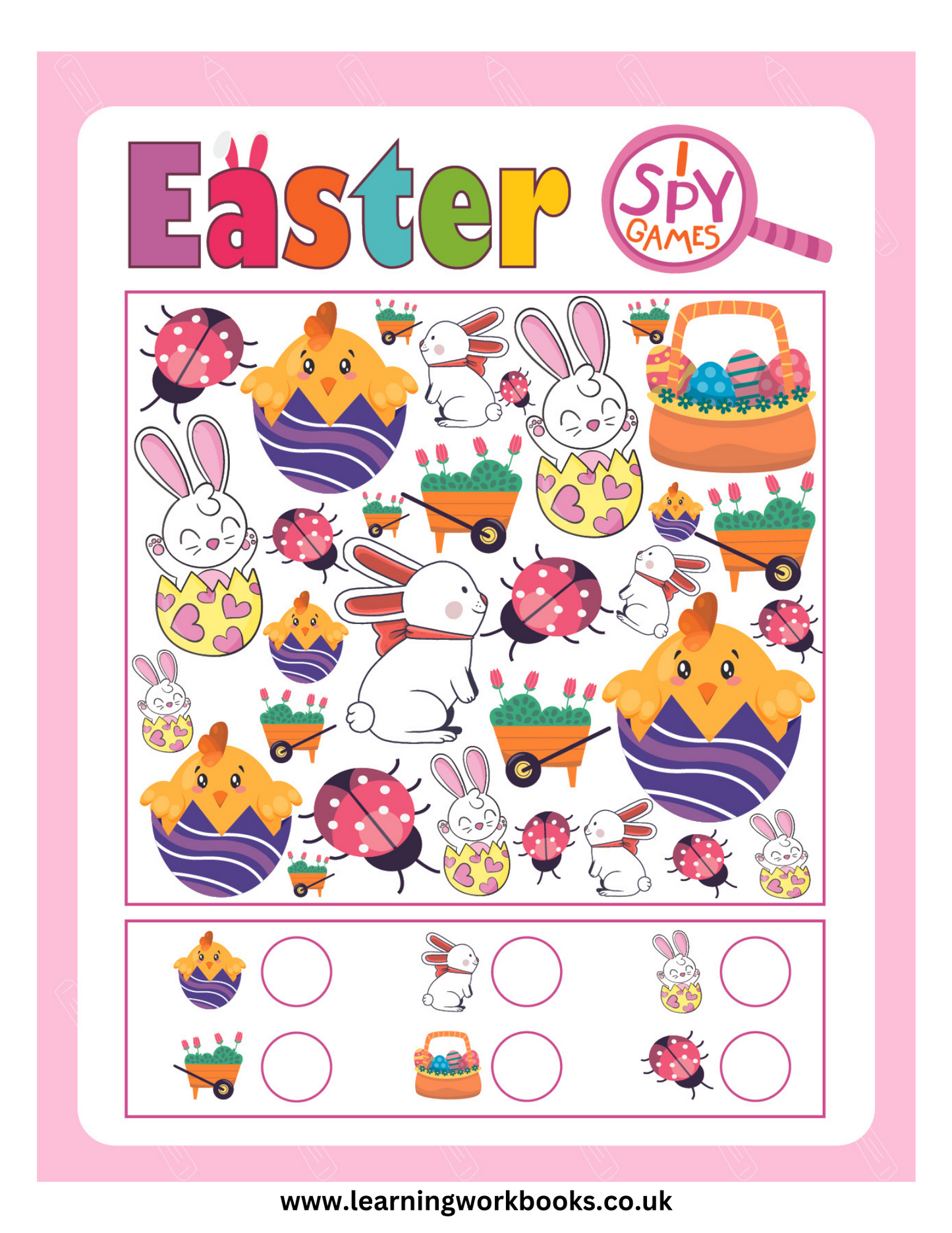 Easter I Spy Puzzle Book 1 (downloadable digital product)