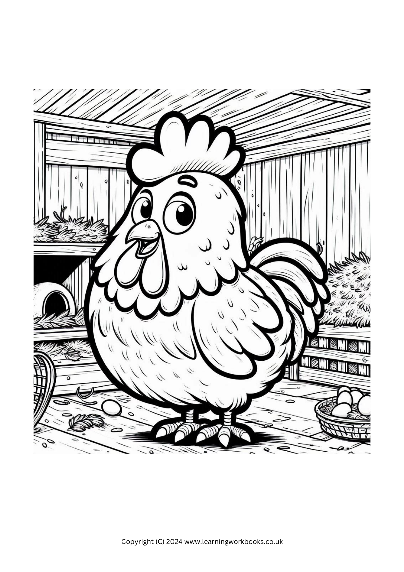 Fun Farm Colouring Book 1 (downloadable digital product)