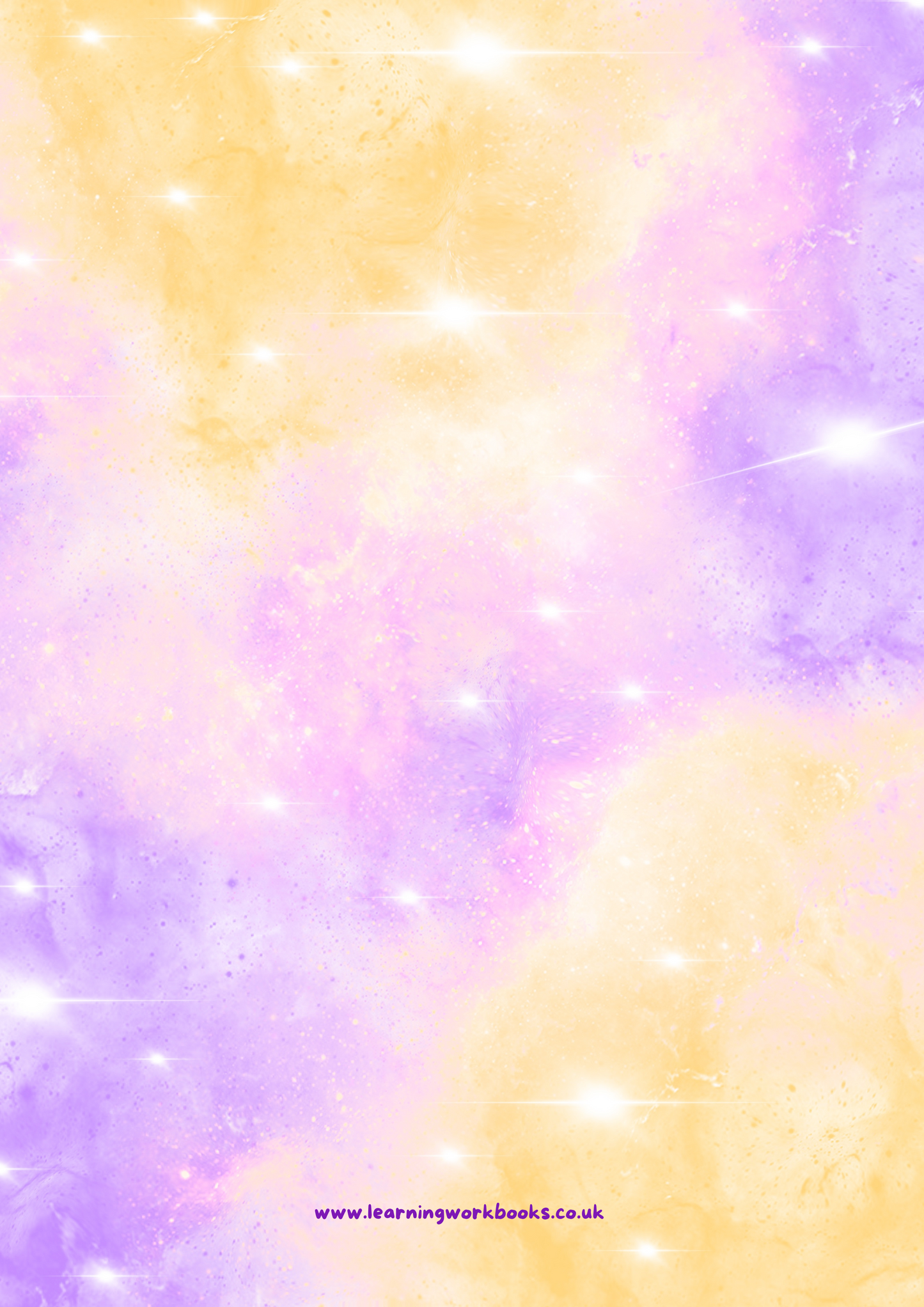 Yellow and Purple Galaxy Teacher Planner (downloadable digital product)