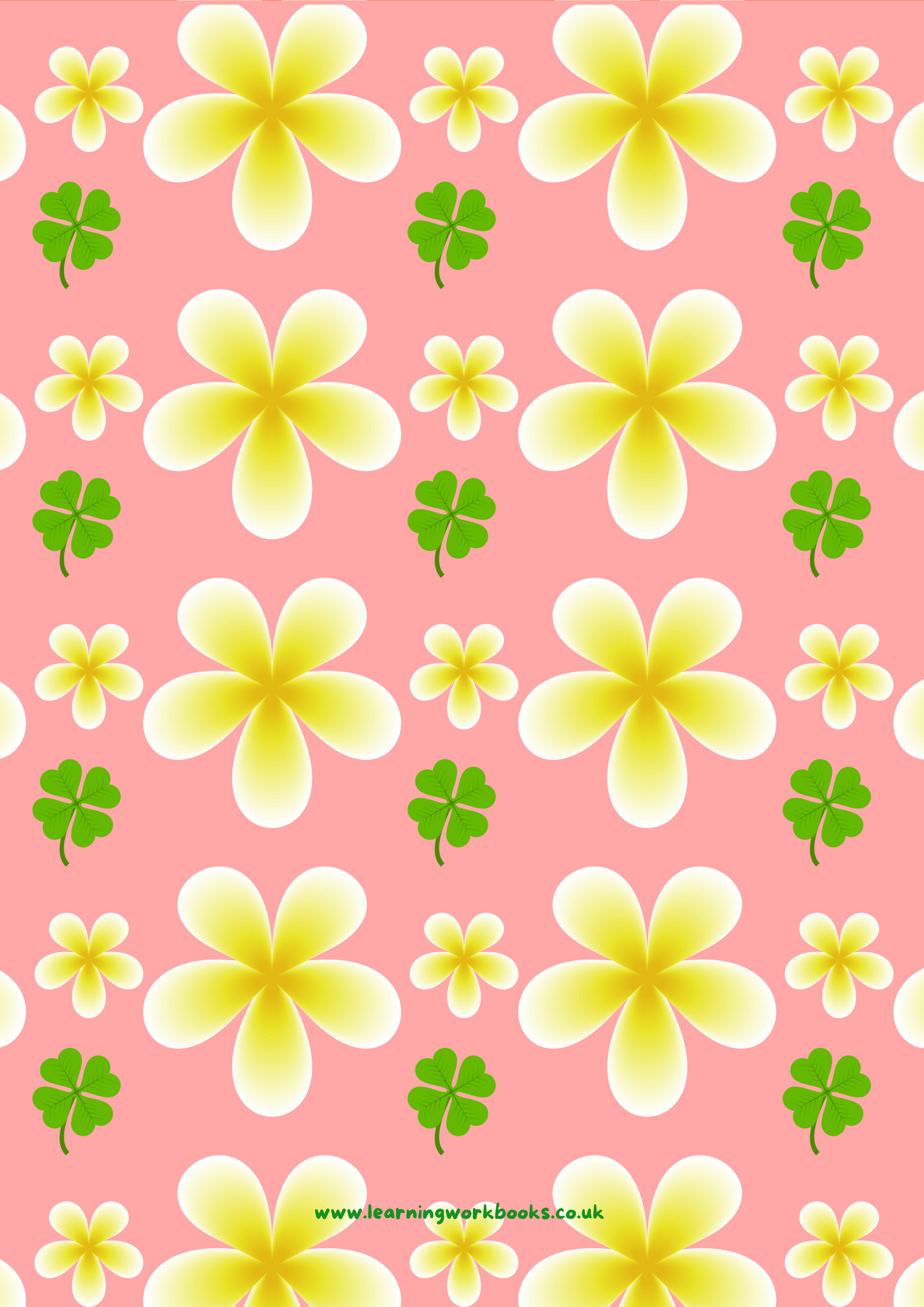 Yellow Flowers with Pink Background Teacher Planner (downloadable digital product)