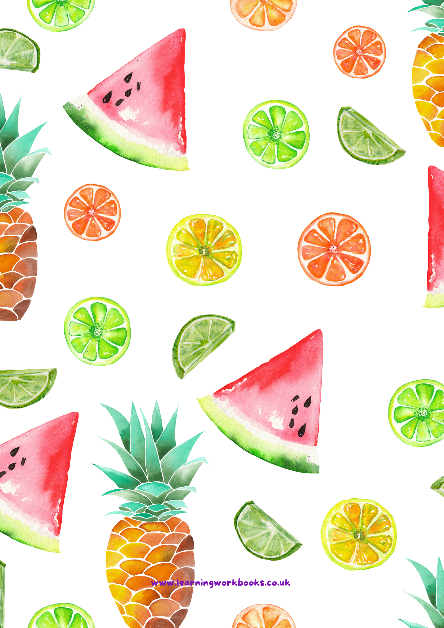 Tropical Fruit Teacher Planner (downloadable digital product)