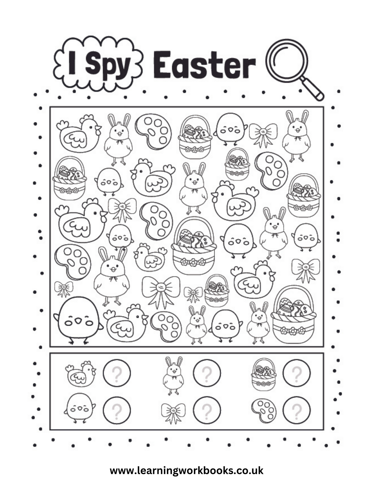 Easter I Spy Puzzle Book 2 (downloadable digital product)