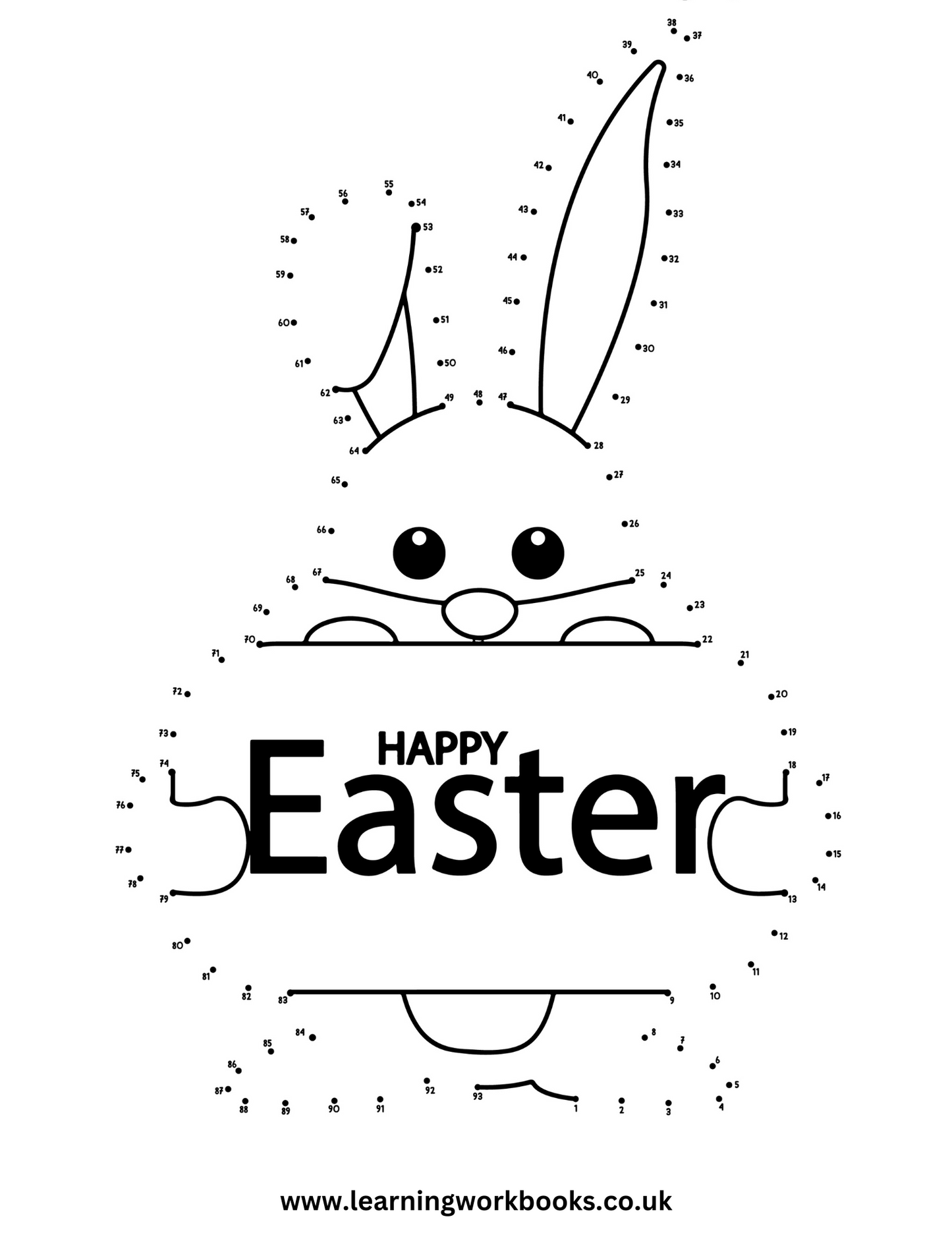 Easter Dot to Dot Book 2 (downloadable digital product)
