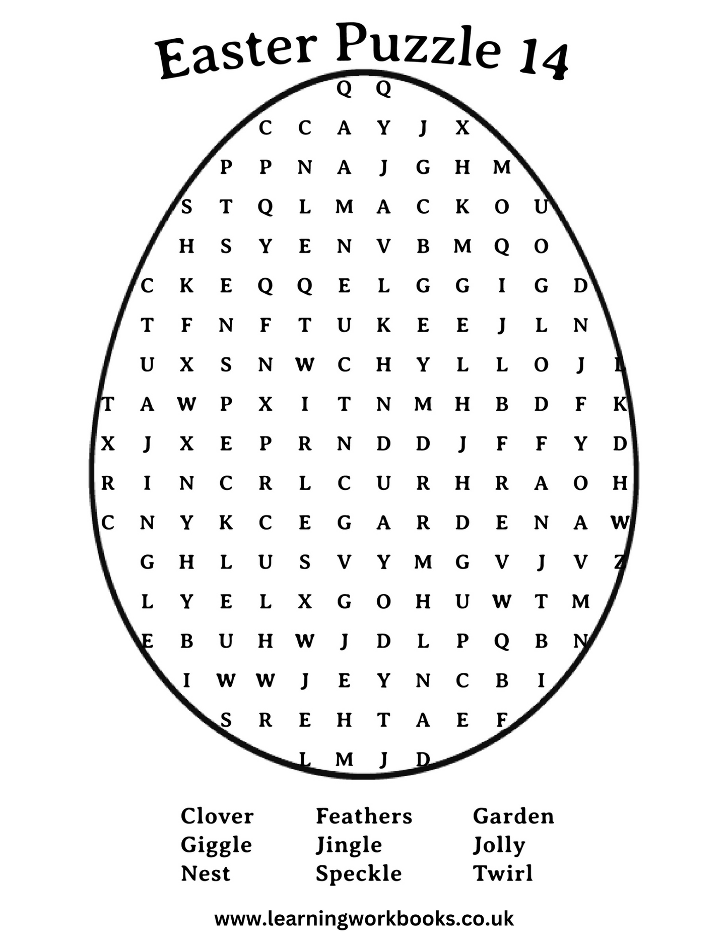 Easter Word Search Puzzle Book 2 (downloadable digital product)