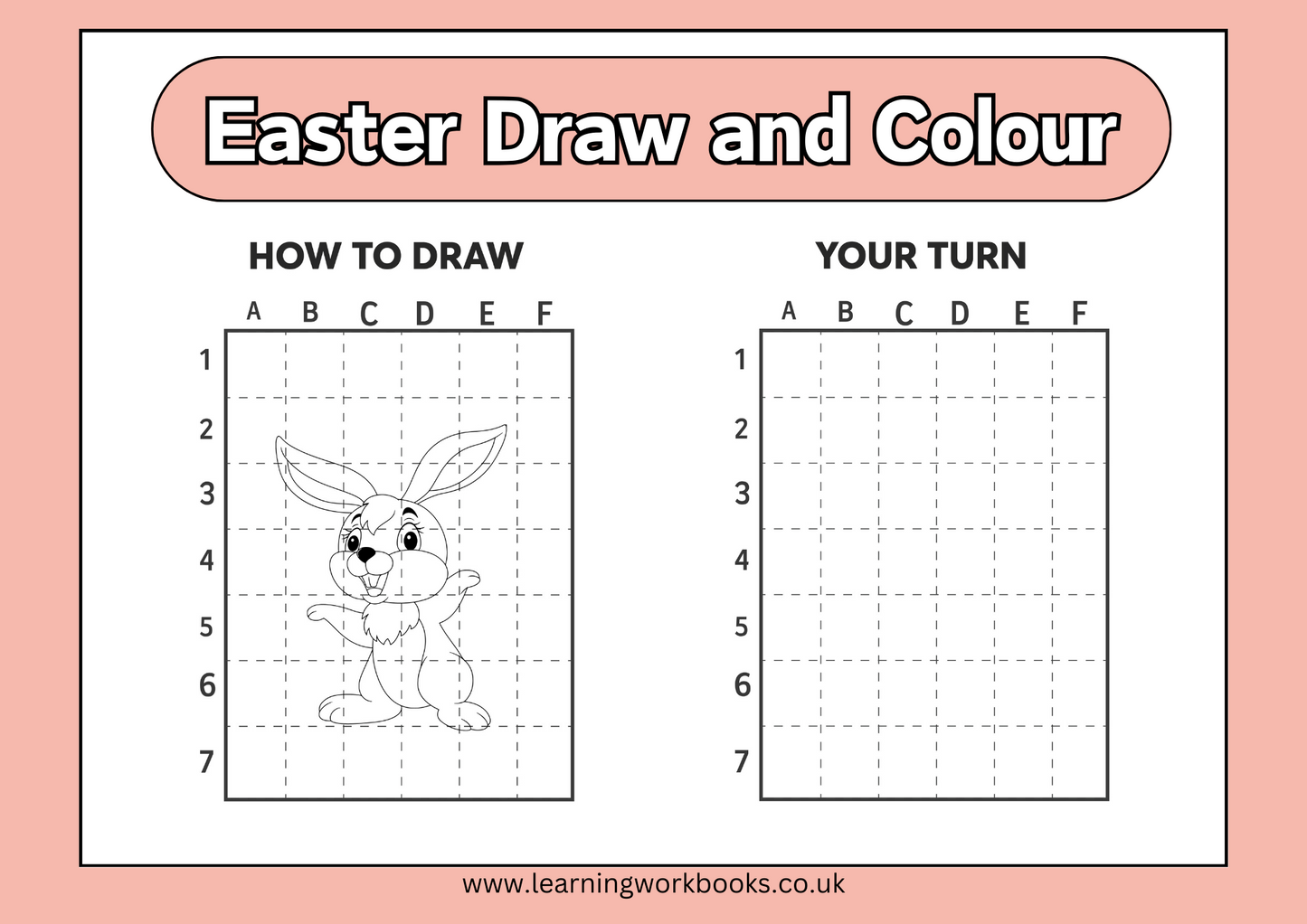 Easter Draw and Colour Book 1 (downloadable digital product)