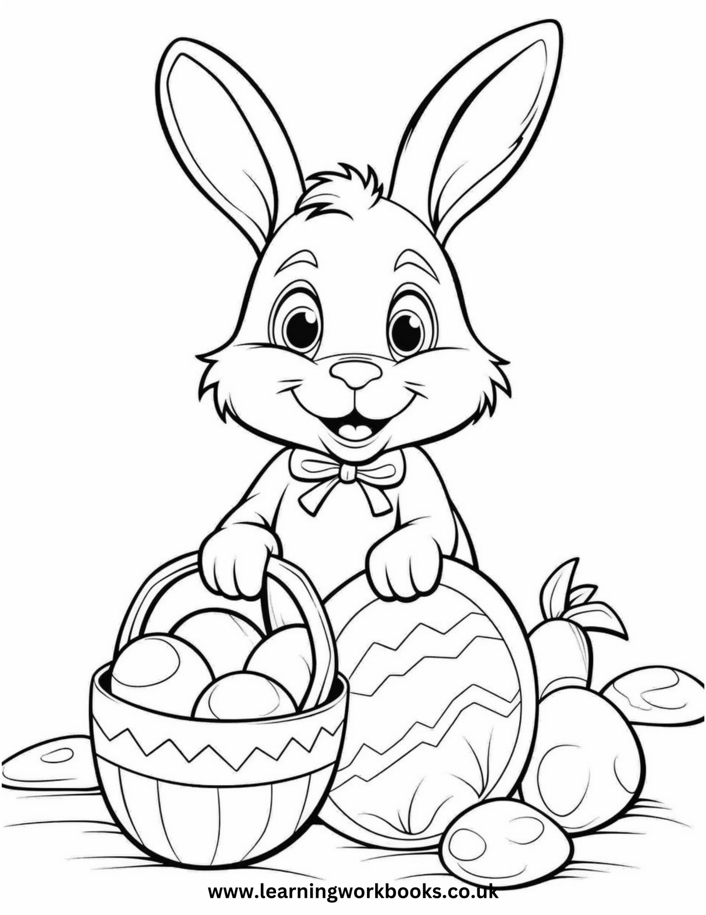 My Easter Bunny Colouring Book 2 (downloadable digital product)