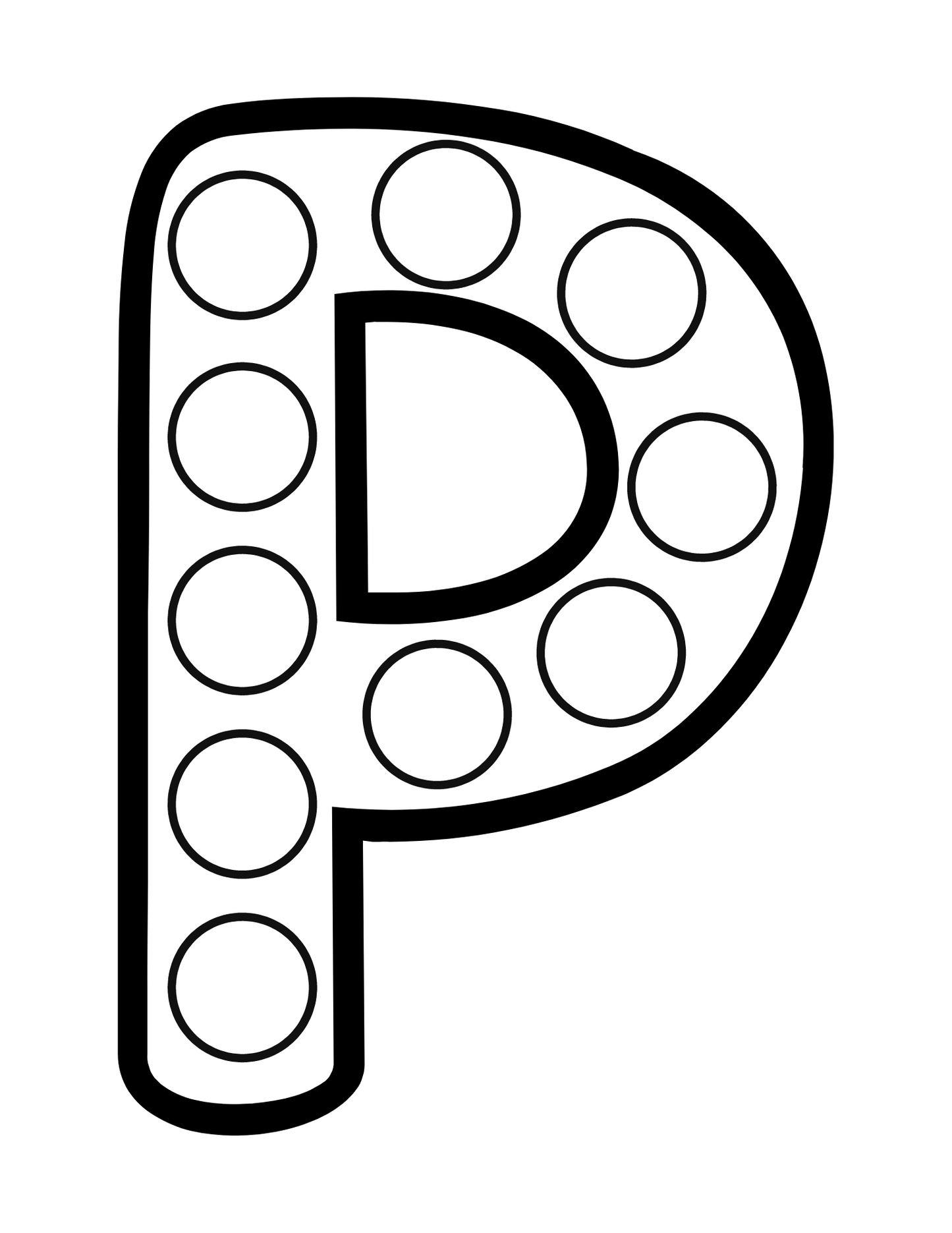Alphabet Letters Dot Marking Book (downloadable digital product)