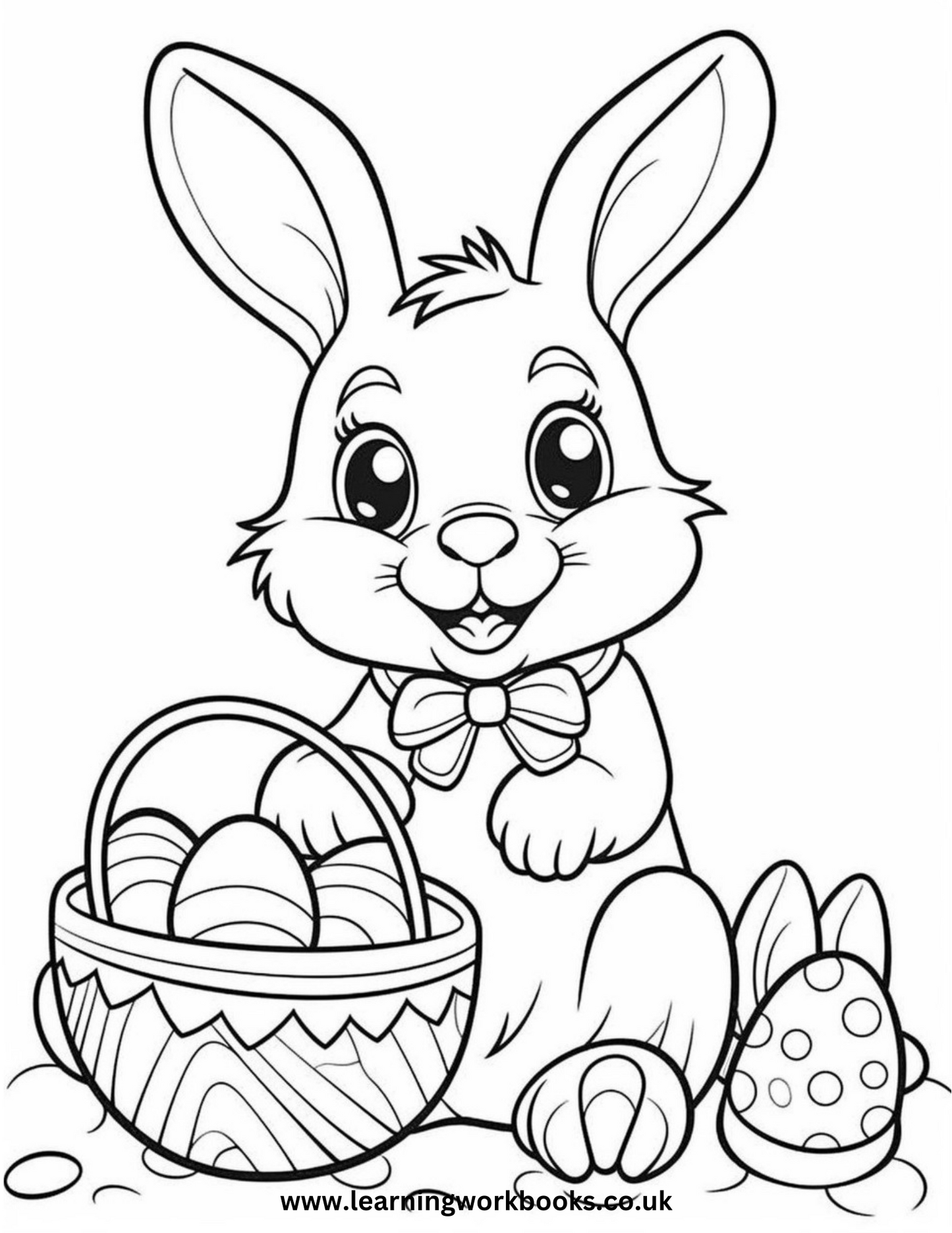 My Easter Bunny Colouring Book 1 (downloadable digital product)