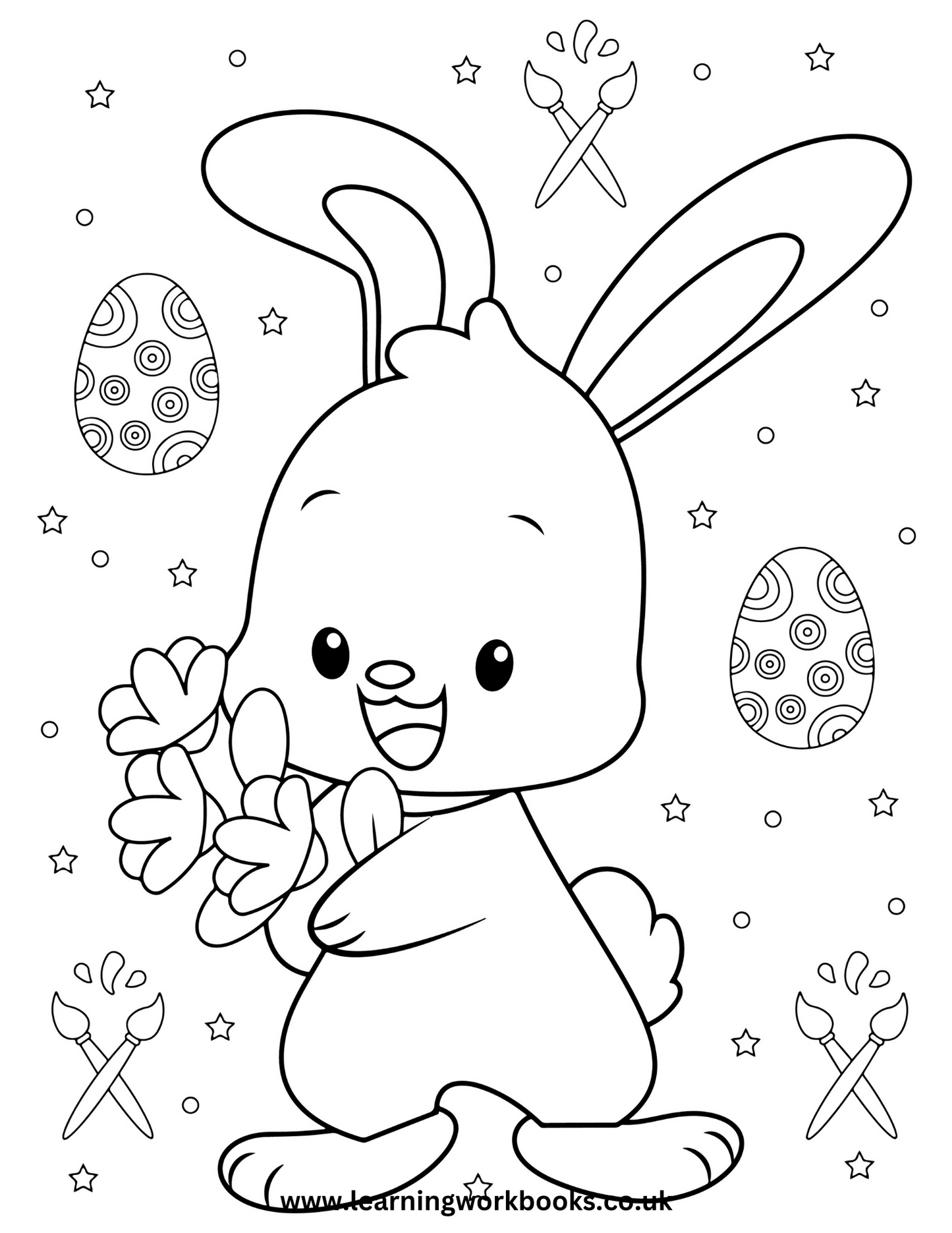 Happy Easter Colouring Book (downloadable digital product)