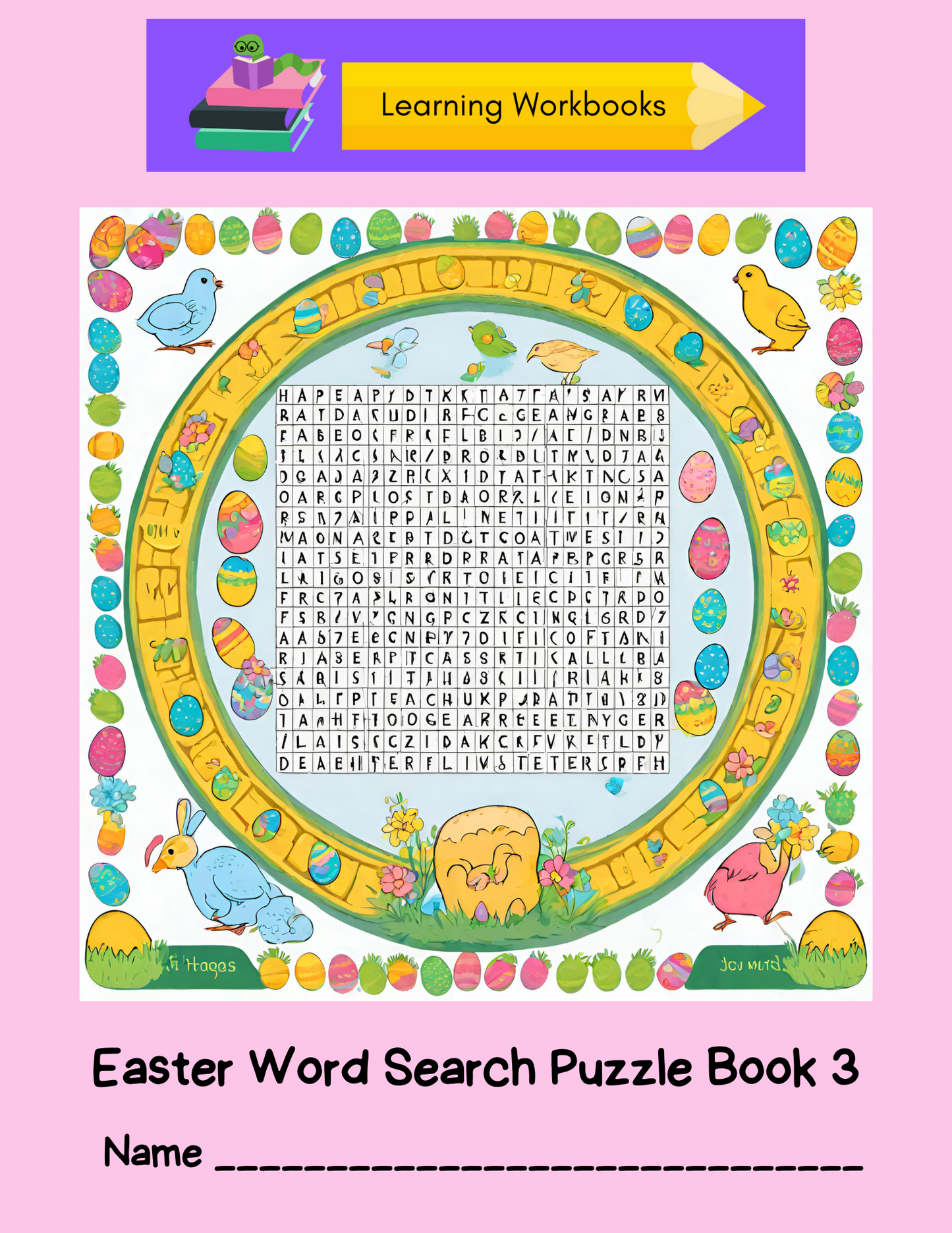 Easter Word Search Puzzle Book 3 (downloadable digital product)