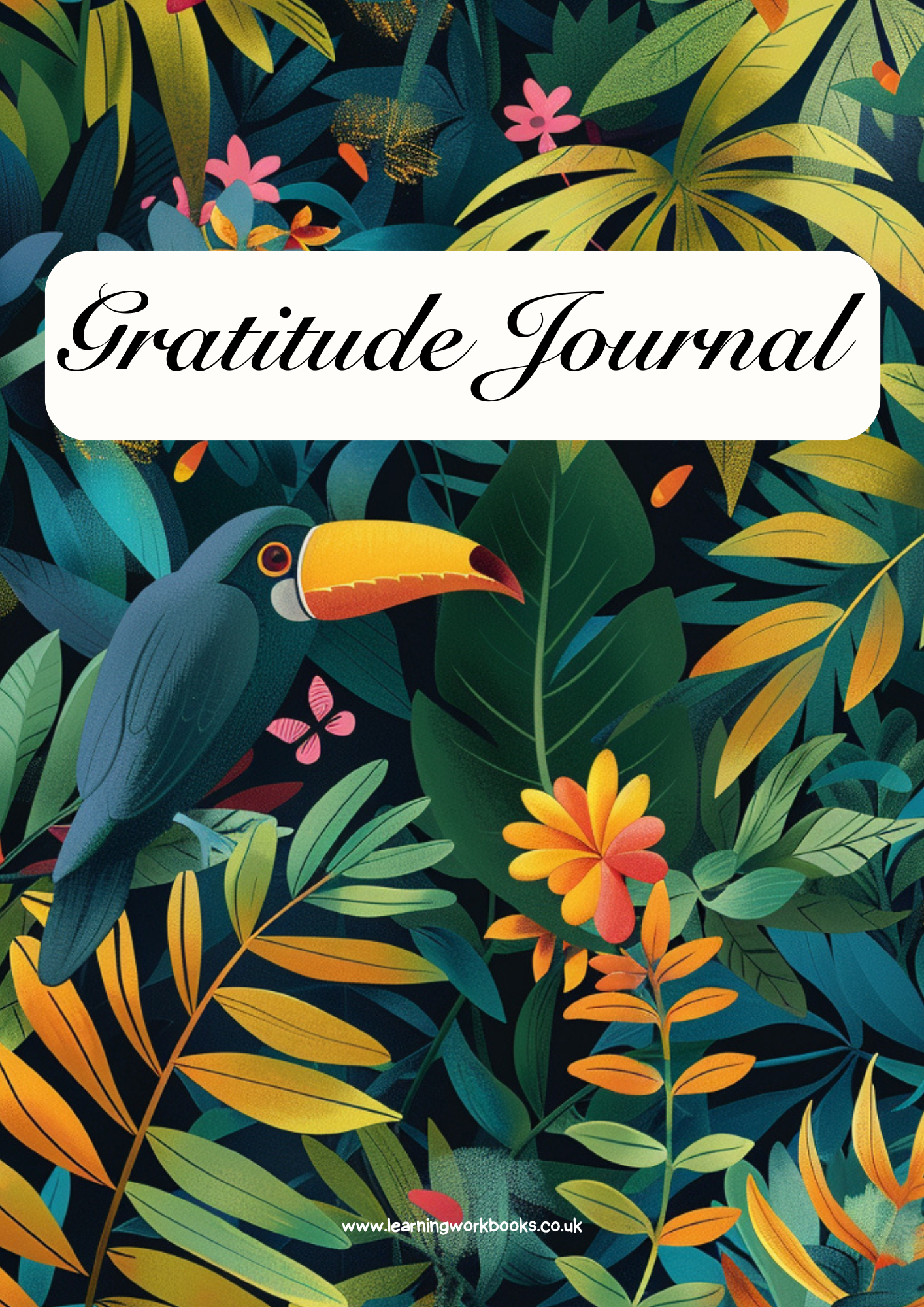 Jungle Patterns Gratitude Journal 6 (downloadable digital product)