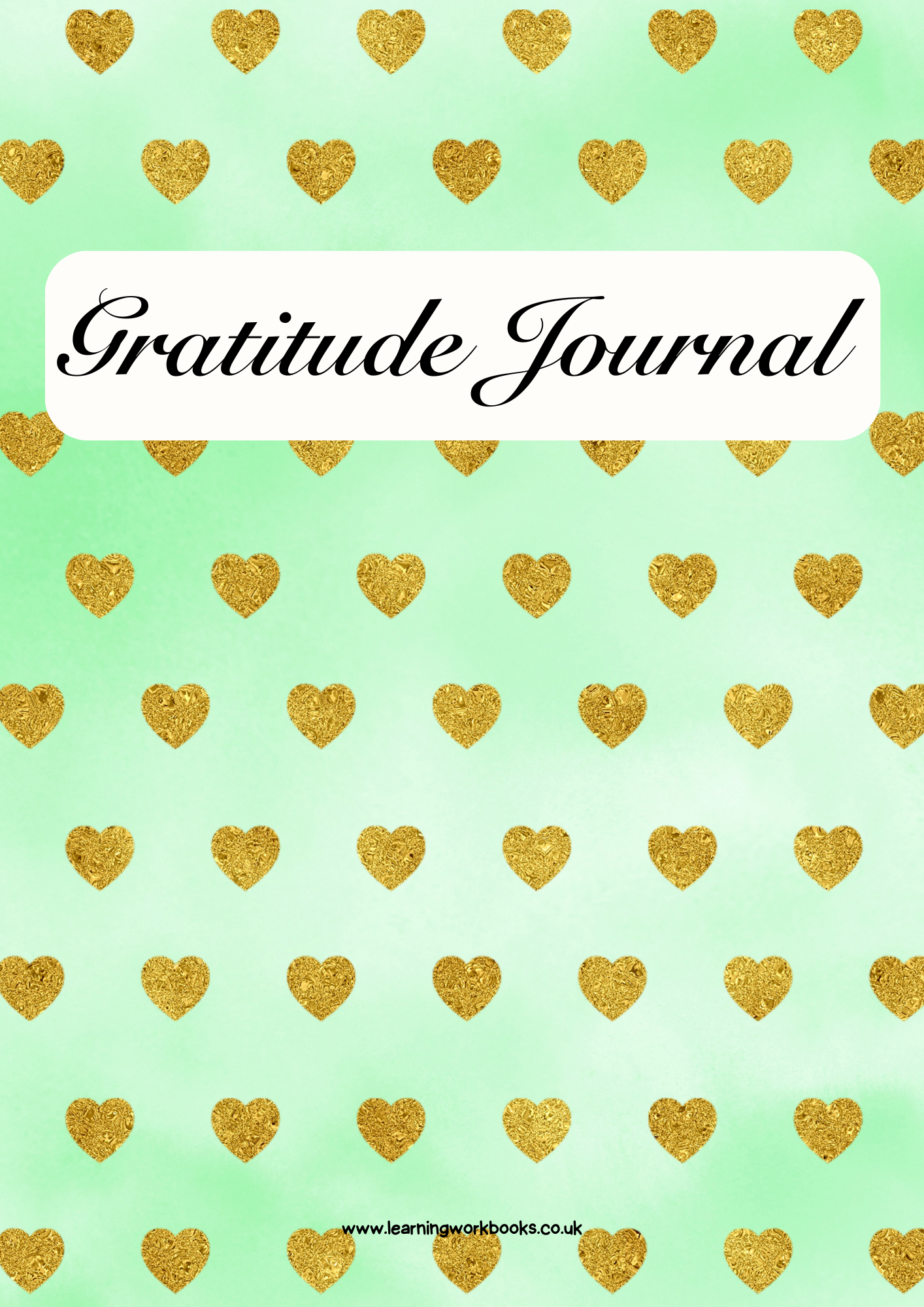 Gold Heart Gratitude Journal 4 (downloadable digital product)